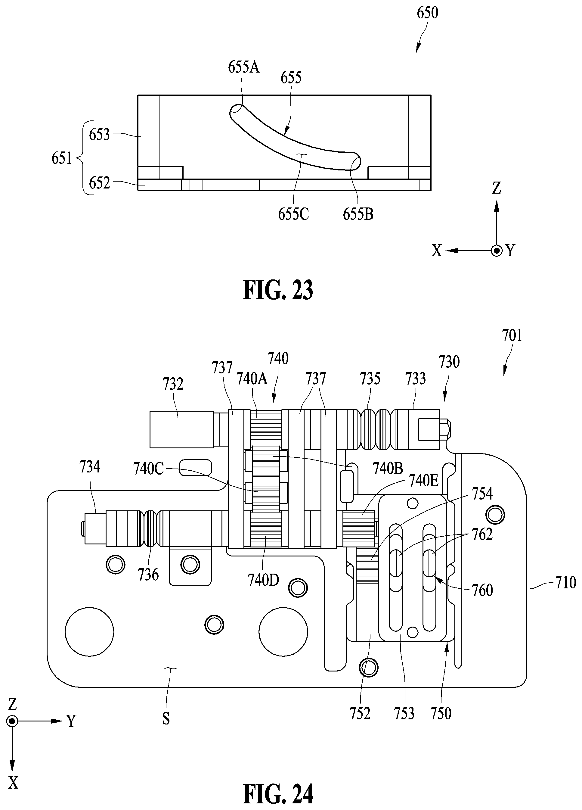 Patent US12422897 Figure 18 – Lifting structure and electronic device including the same