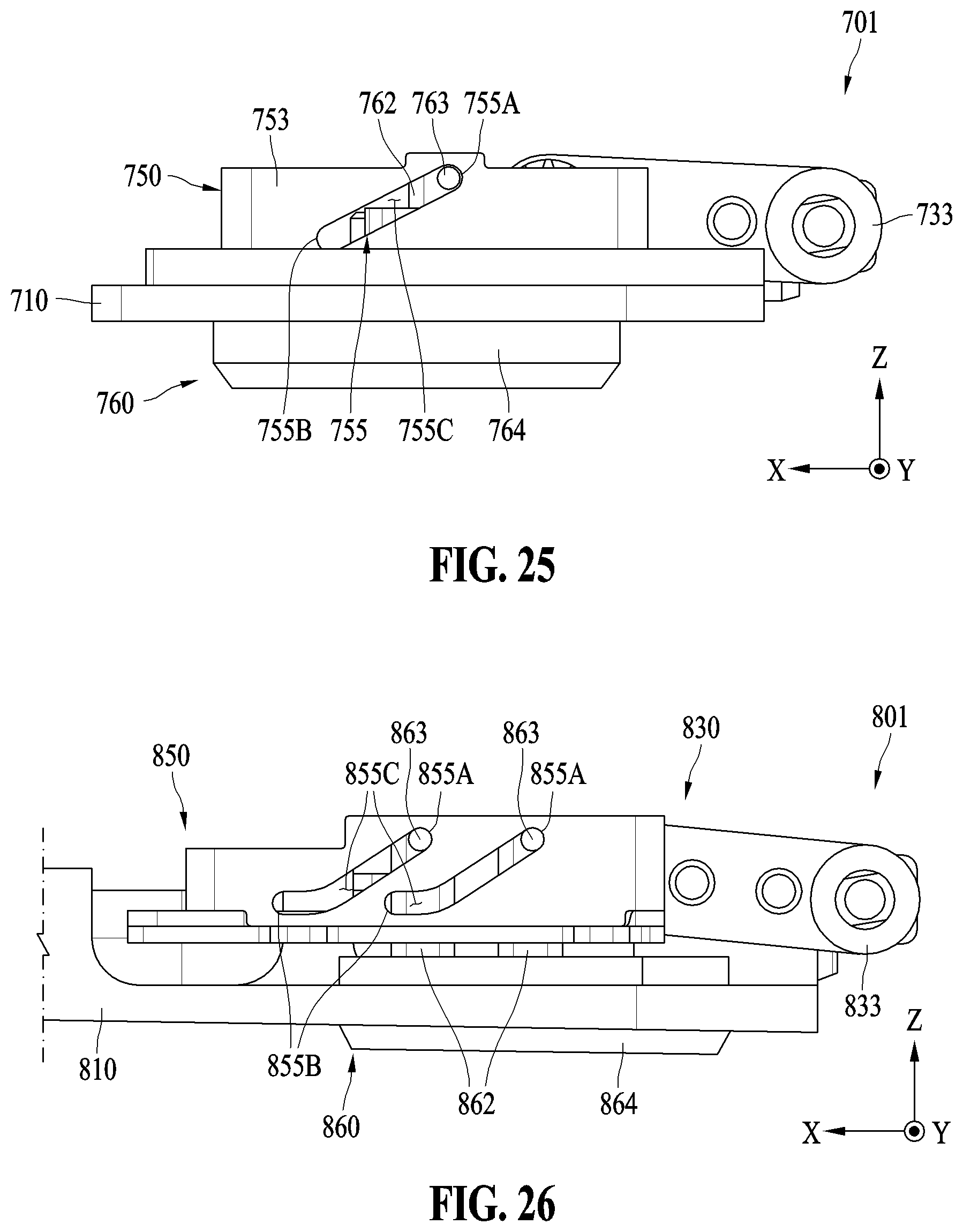 Patent US12422897 Figure 19 – Lifting structure and electronic device including the same