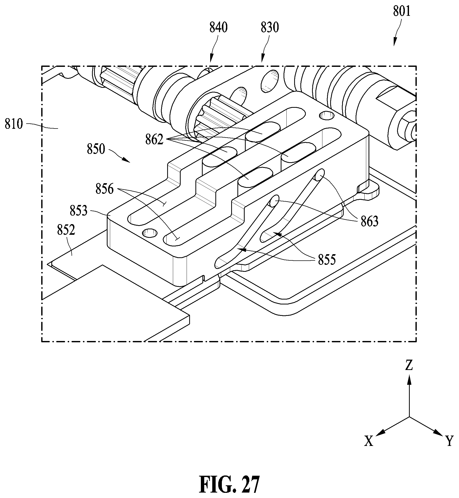 Patent US12422897 Figure 20 – Lifting structure and electronic device including the same