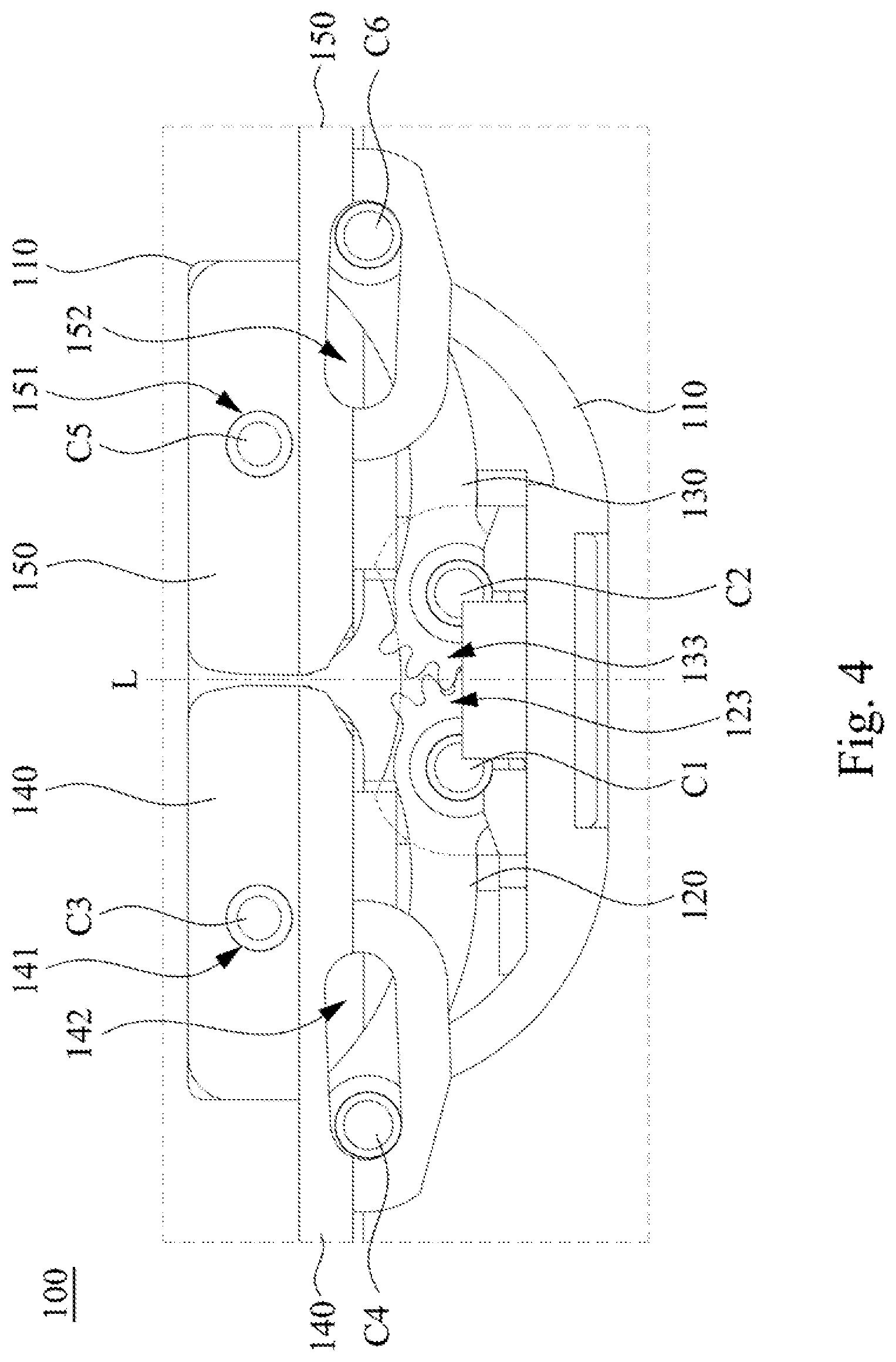 Patent US12422898 Figure 4 – Foldable assembly and foldable display device