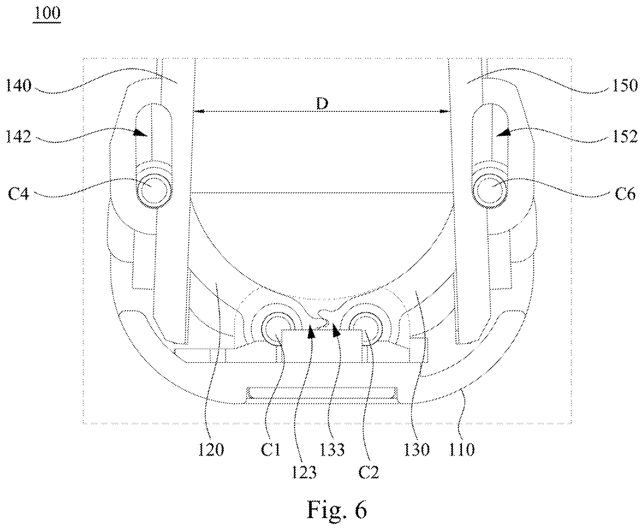 Patent US12422898 Figure 6 – Foldable assembly and foldable display device