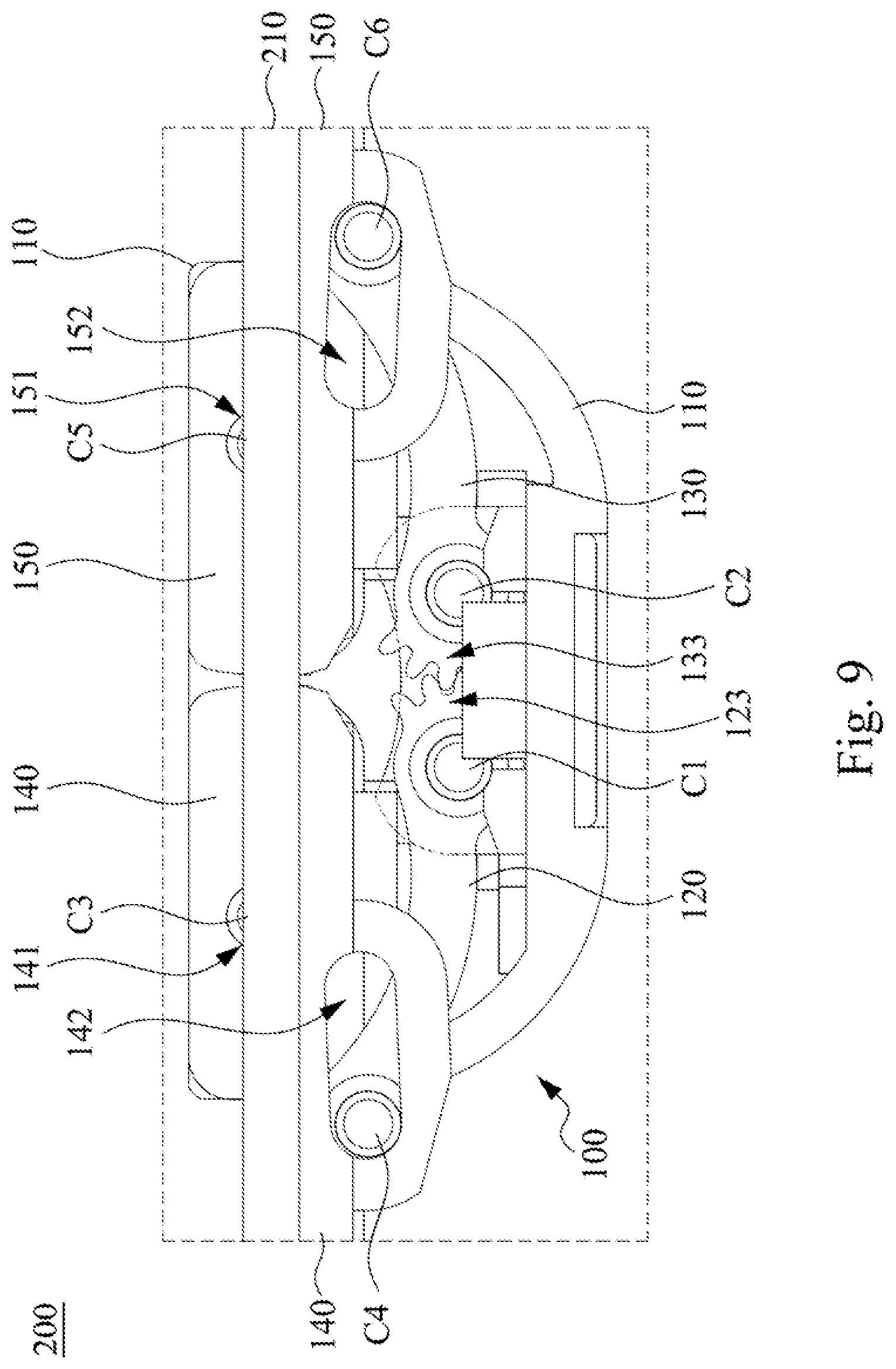 Patent US12422898 Figure 9 – Foldable assembly and foldable display device