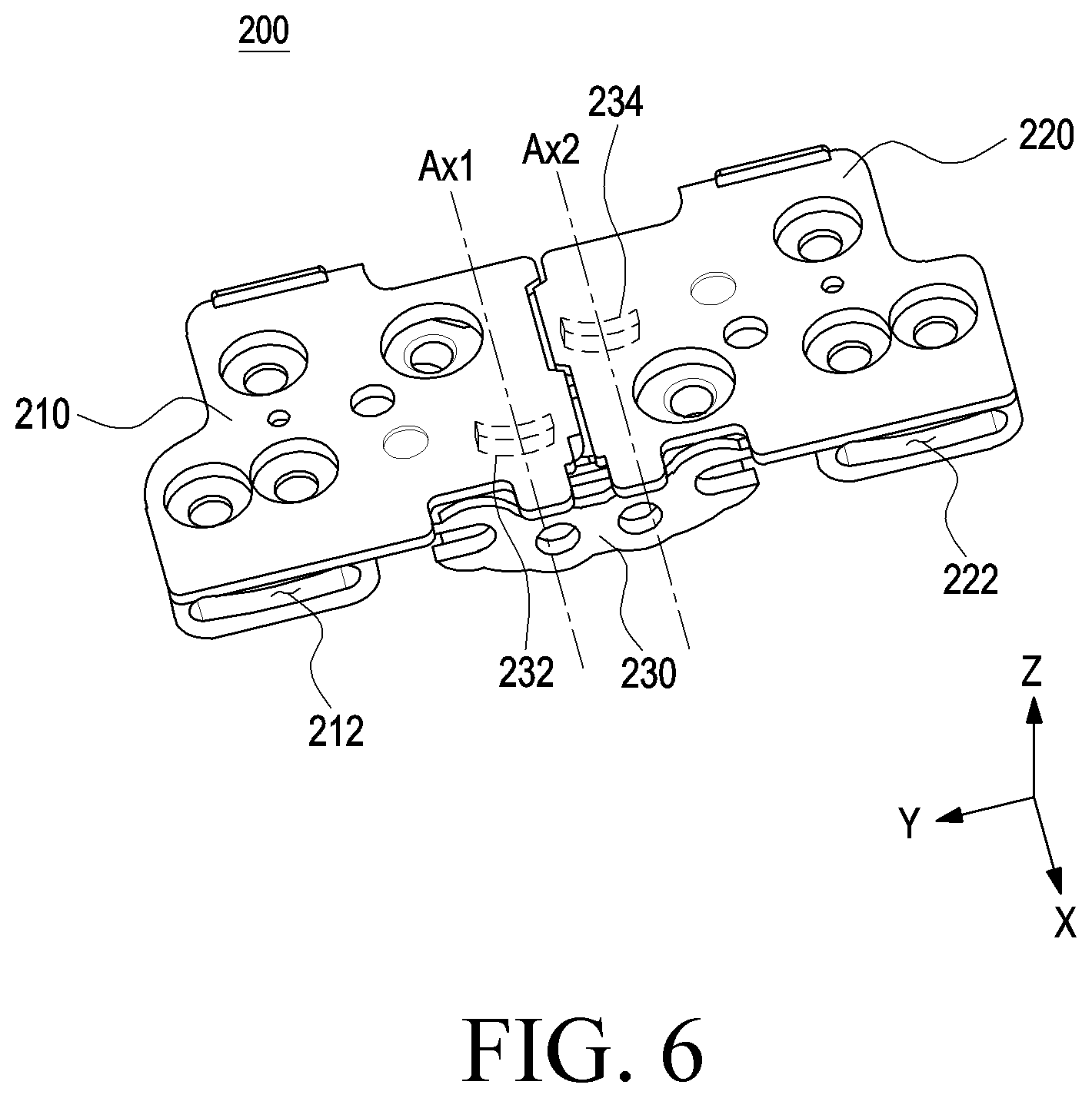 Patent US12422899 Figure 6 – Electronic device including hinge module