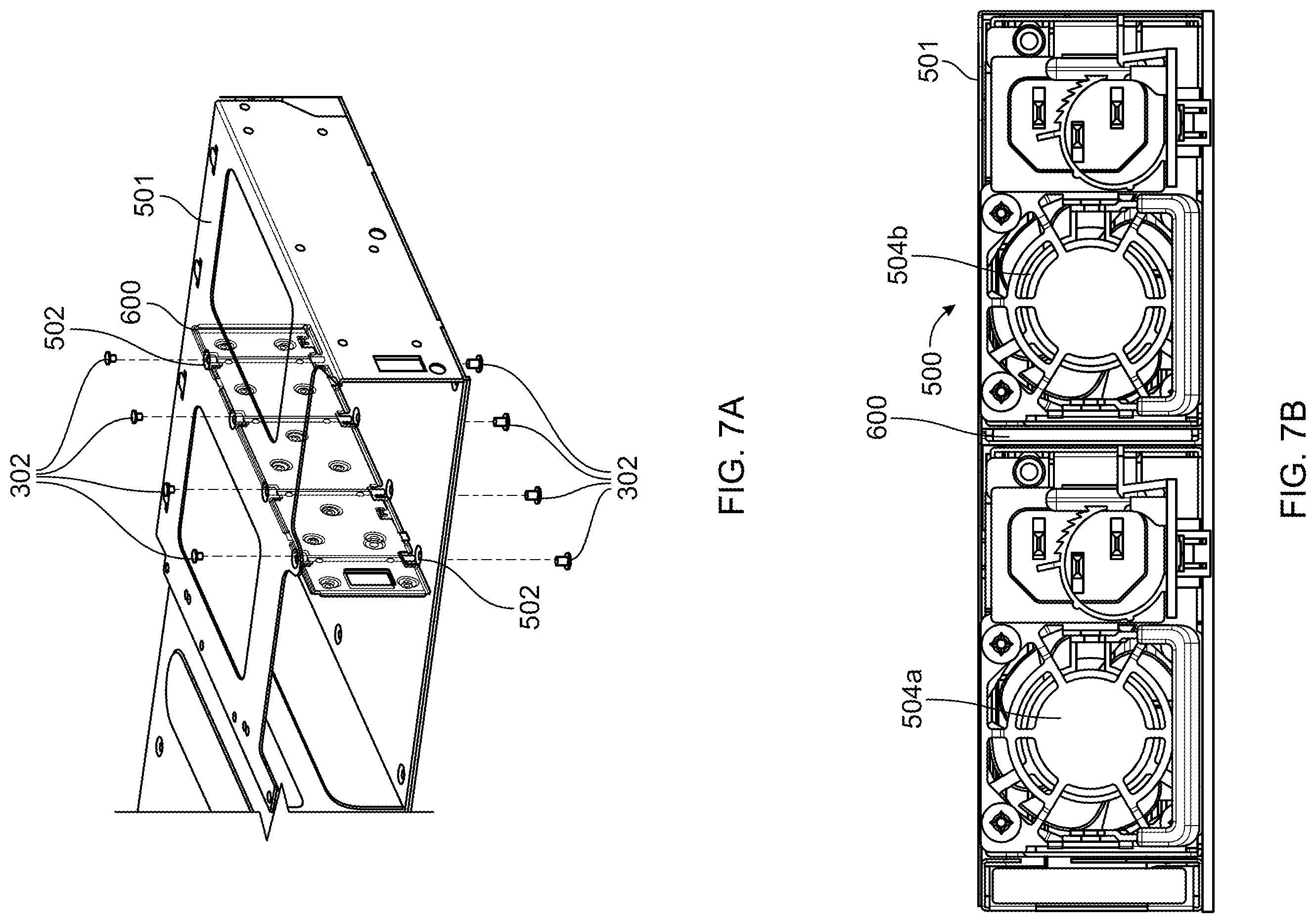 Patent US12422902 Figure 7 – Divider wall assembly including coupling rod and computing system including the same