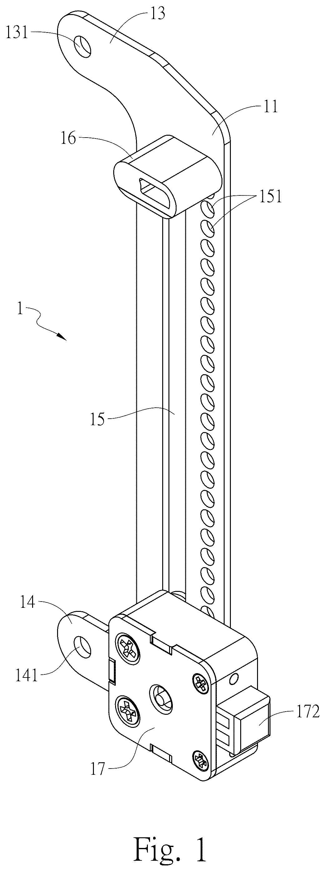 Patent US12422904 Figure 1 – Graphics card lifting device