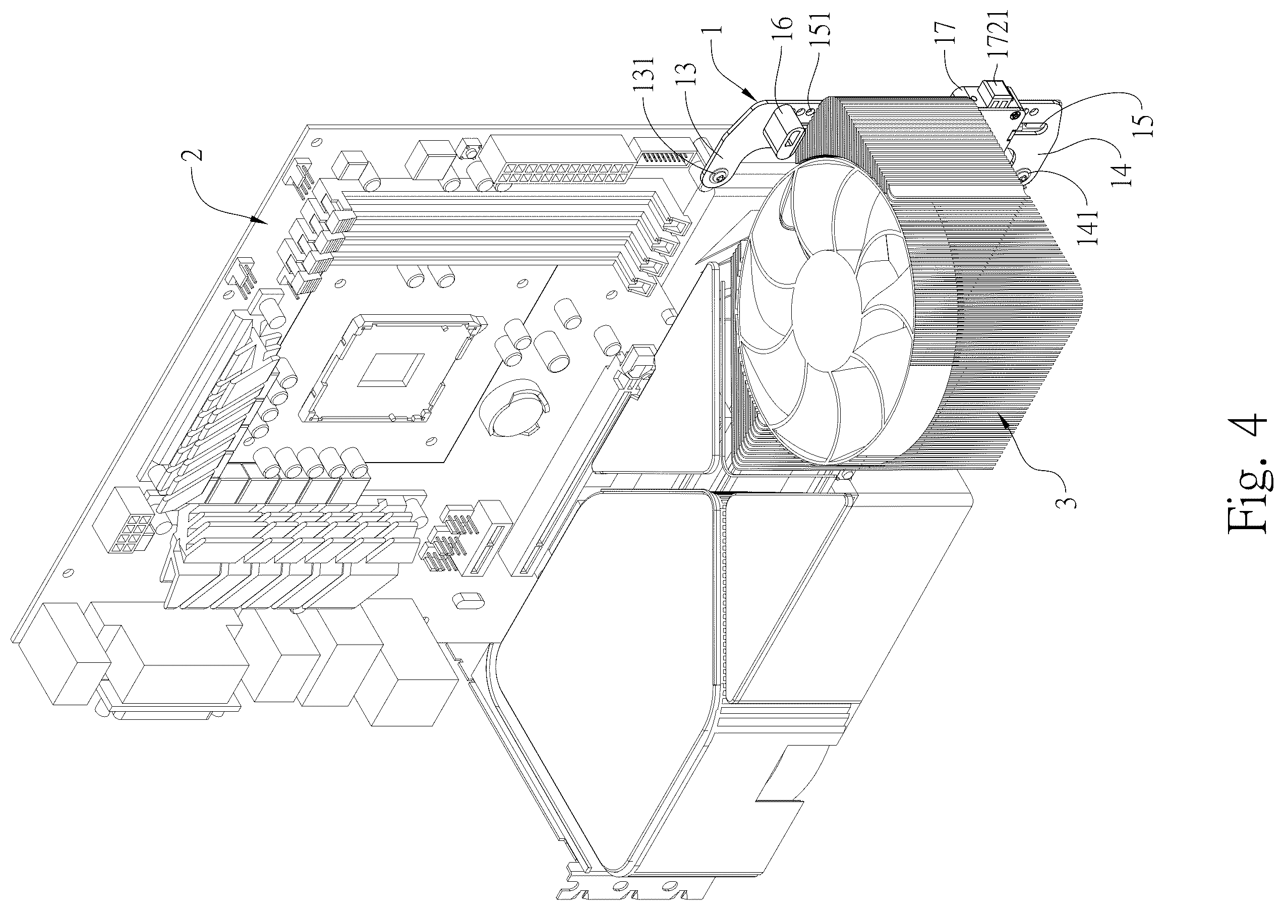 Patent US12422904 Figure 4 – Graphics card lifting device