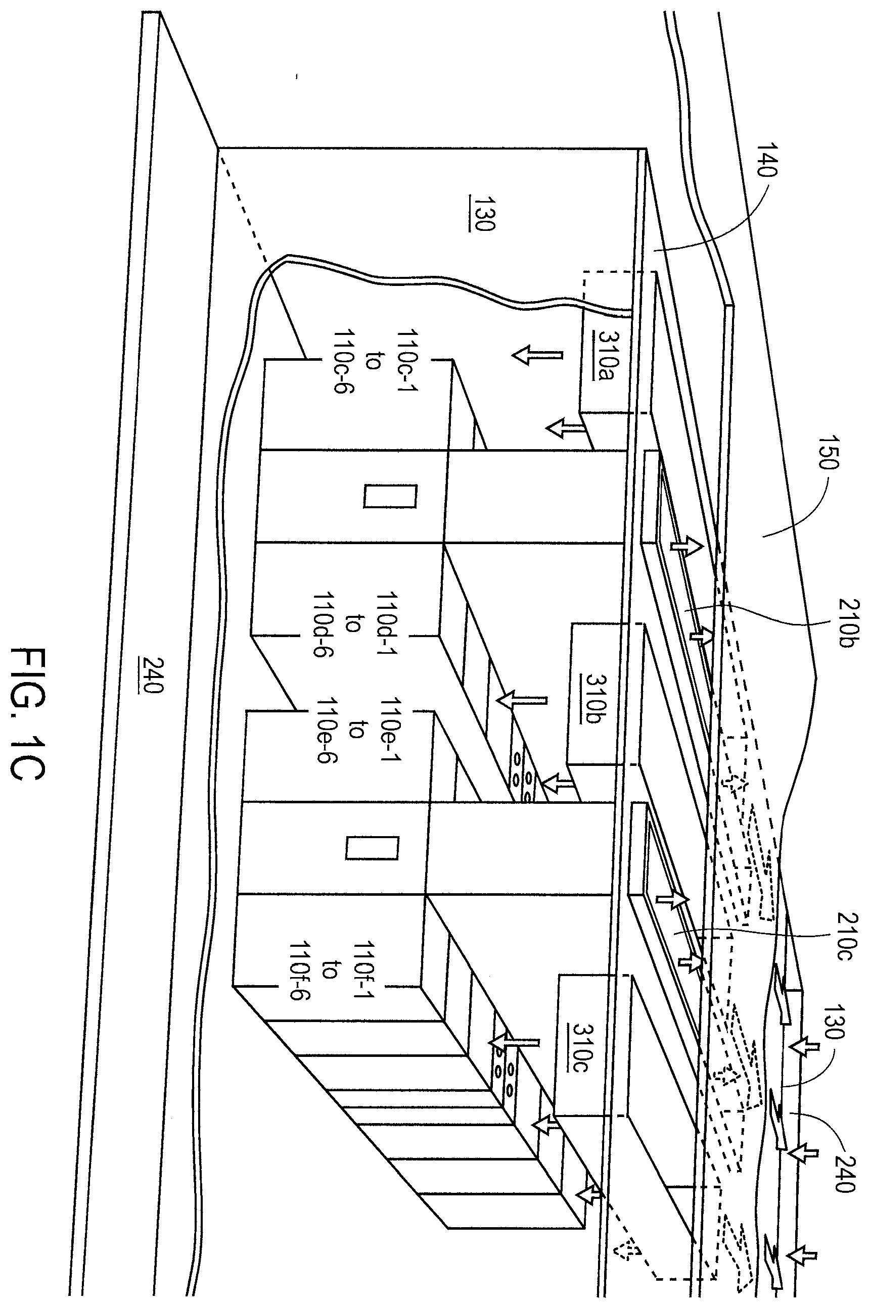 Patent US12422905 Figure 3 – Data center facility including external wall penetrating air handling units