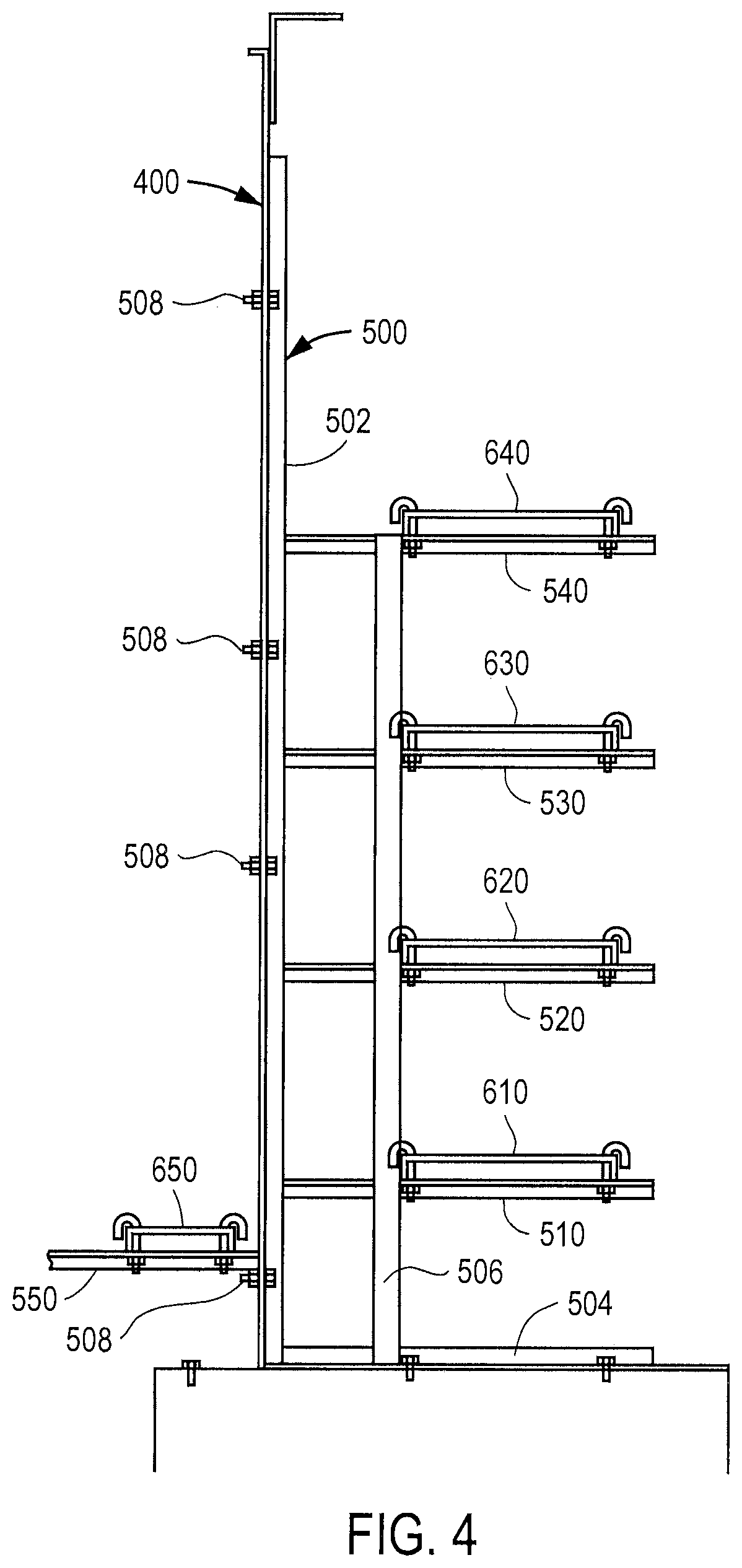 Patent US12422905 Figure 8 – Data center facility including external wall penetrating air handling units