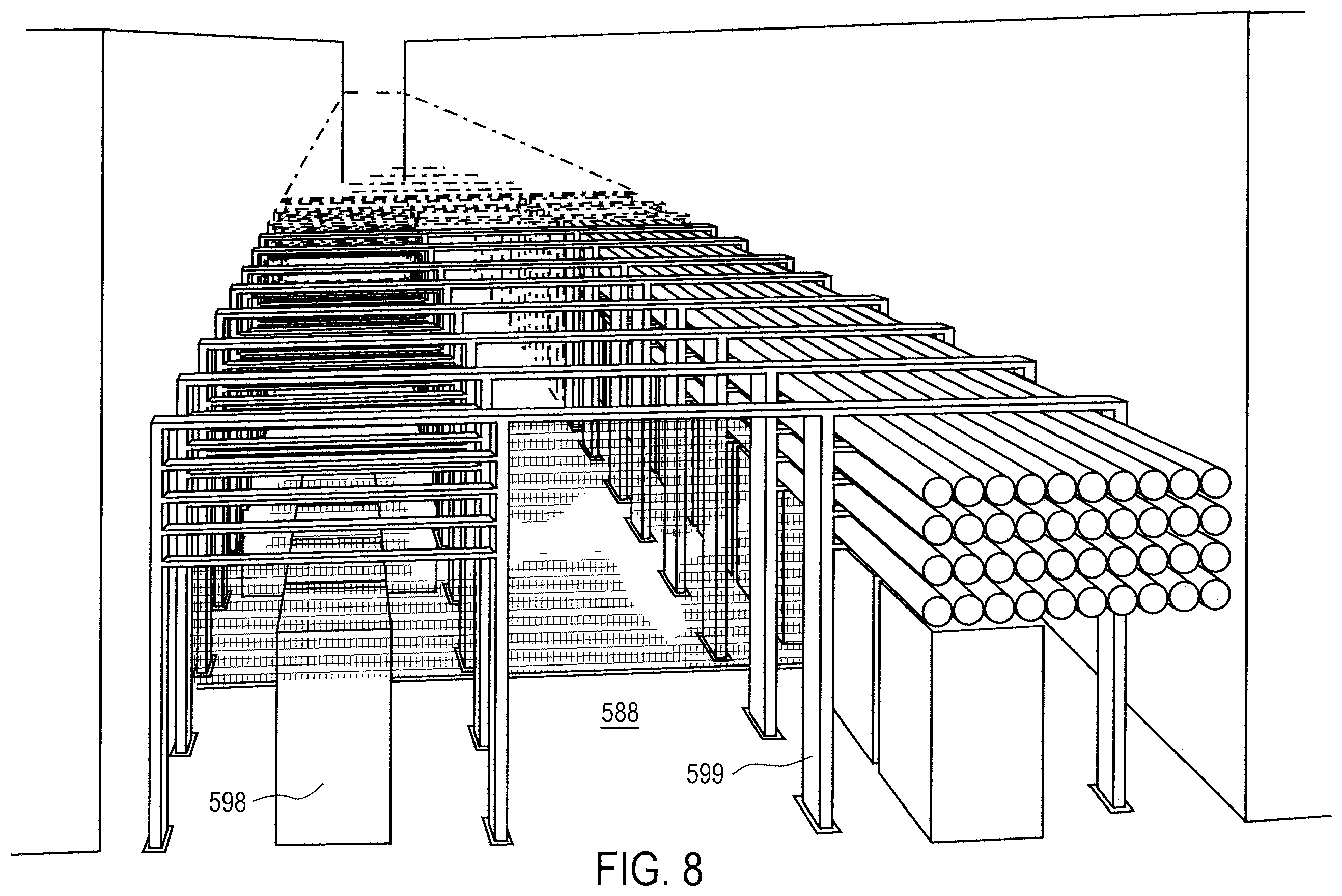 Patent US12422905 Figure 16 – Data center facility including external wall penetrating air handling units