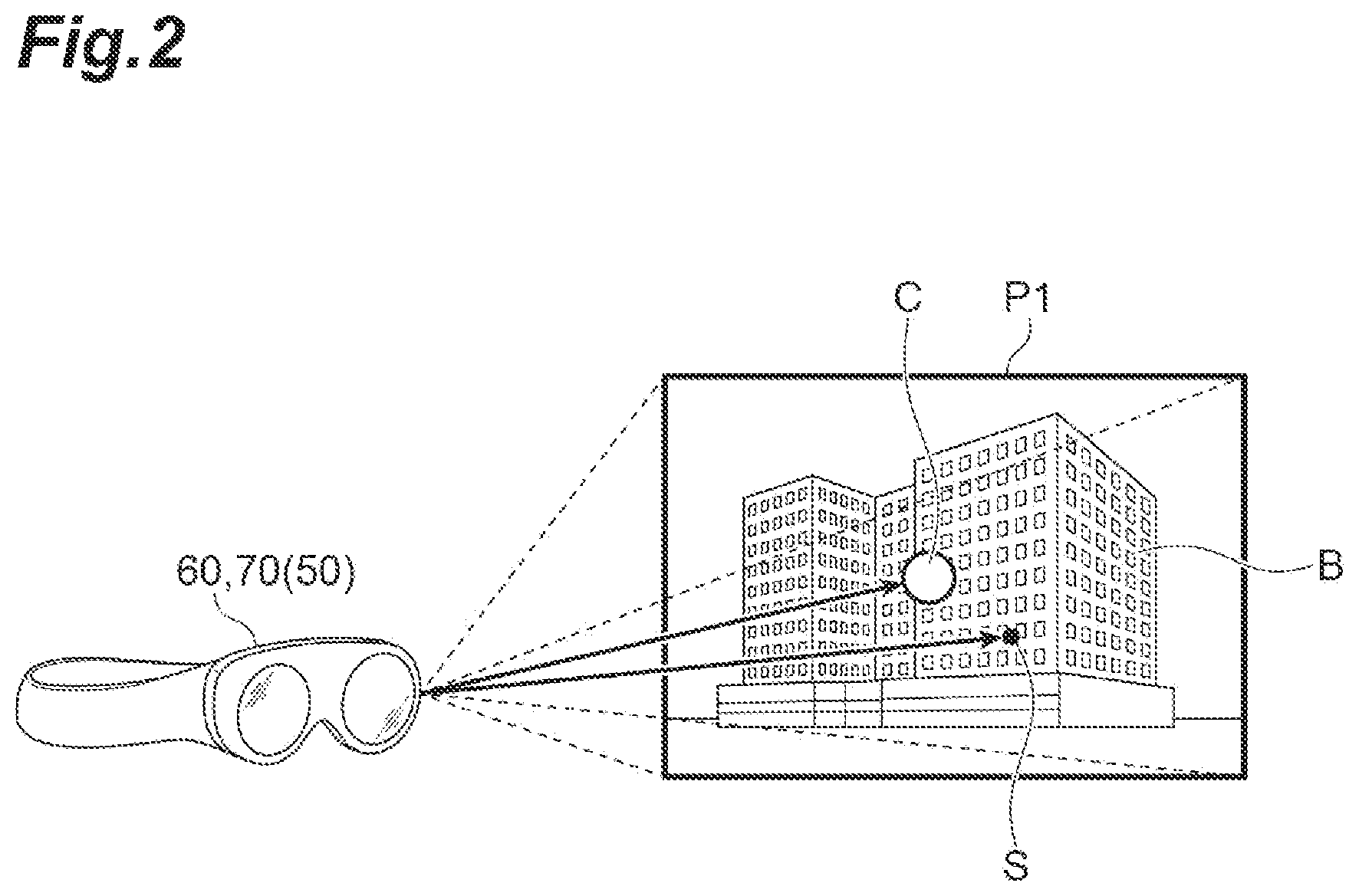 Patent US12422923 Figure 2 – Content sharing system with a plurality of users in augmented reality