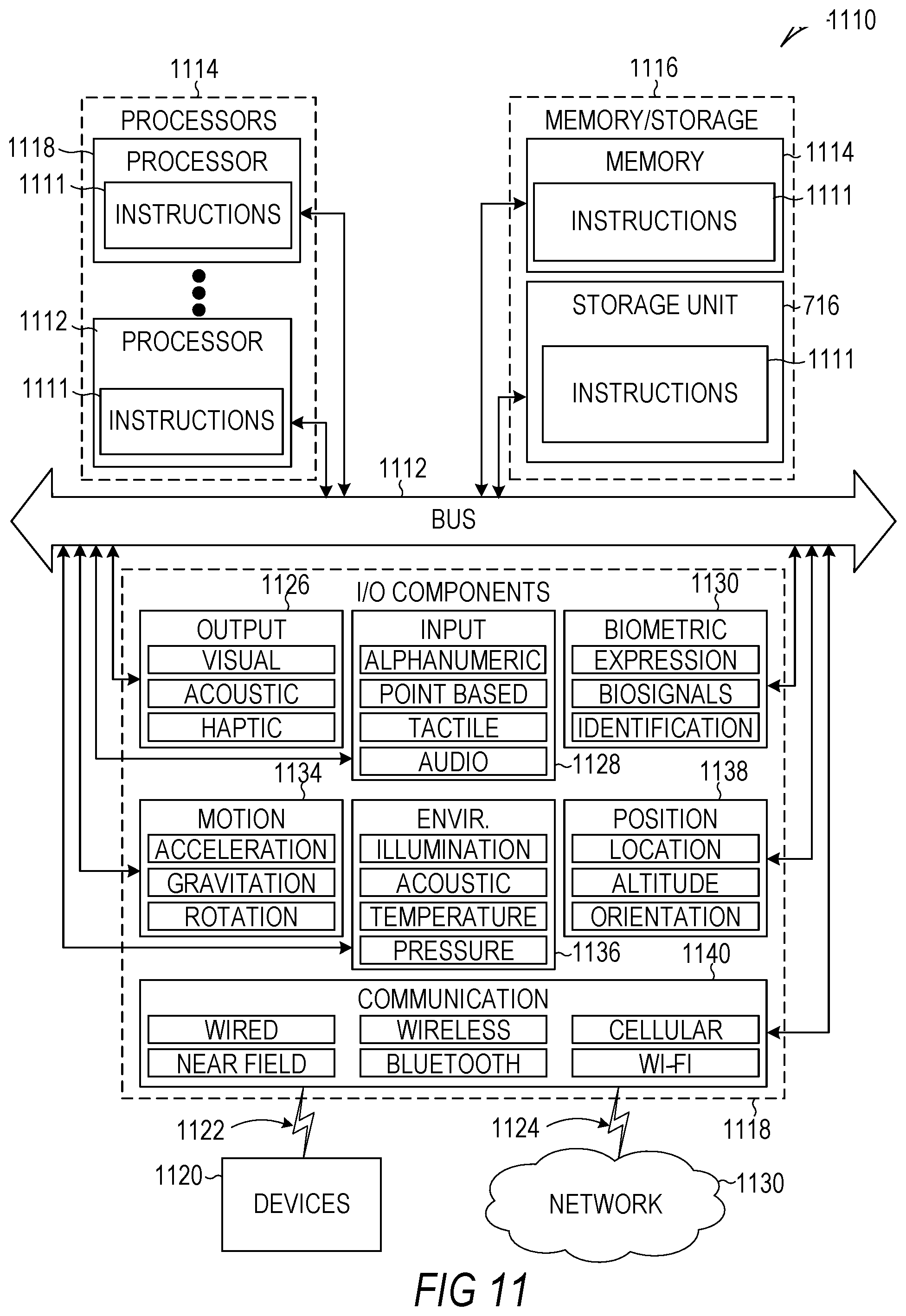 Patent US12422927 Figure 14 – Brain-computer interface