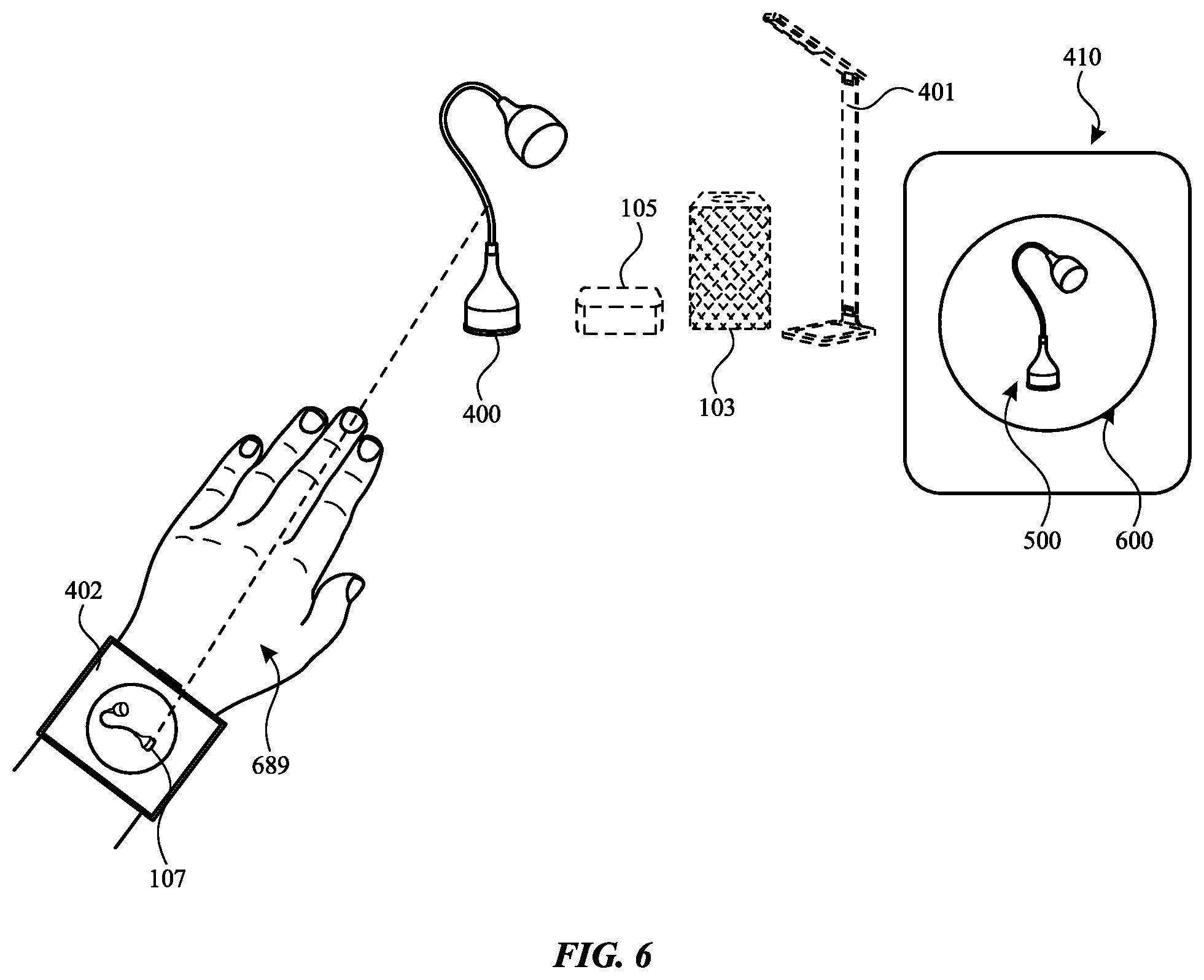 Patent US12422933 Figure 7 – Multi-device gesture control