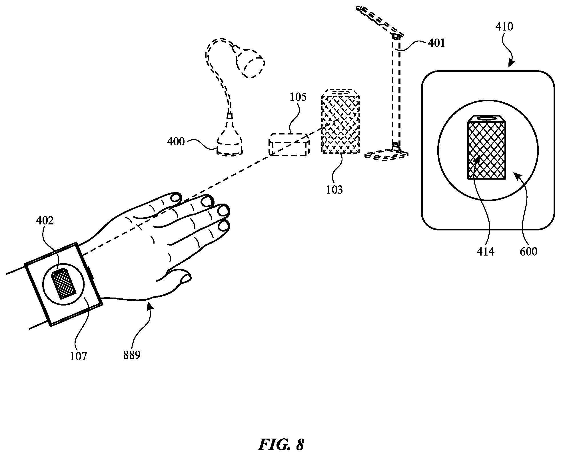 Patent US12422933 Figure 9 – Multi-device gesture control