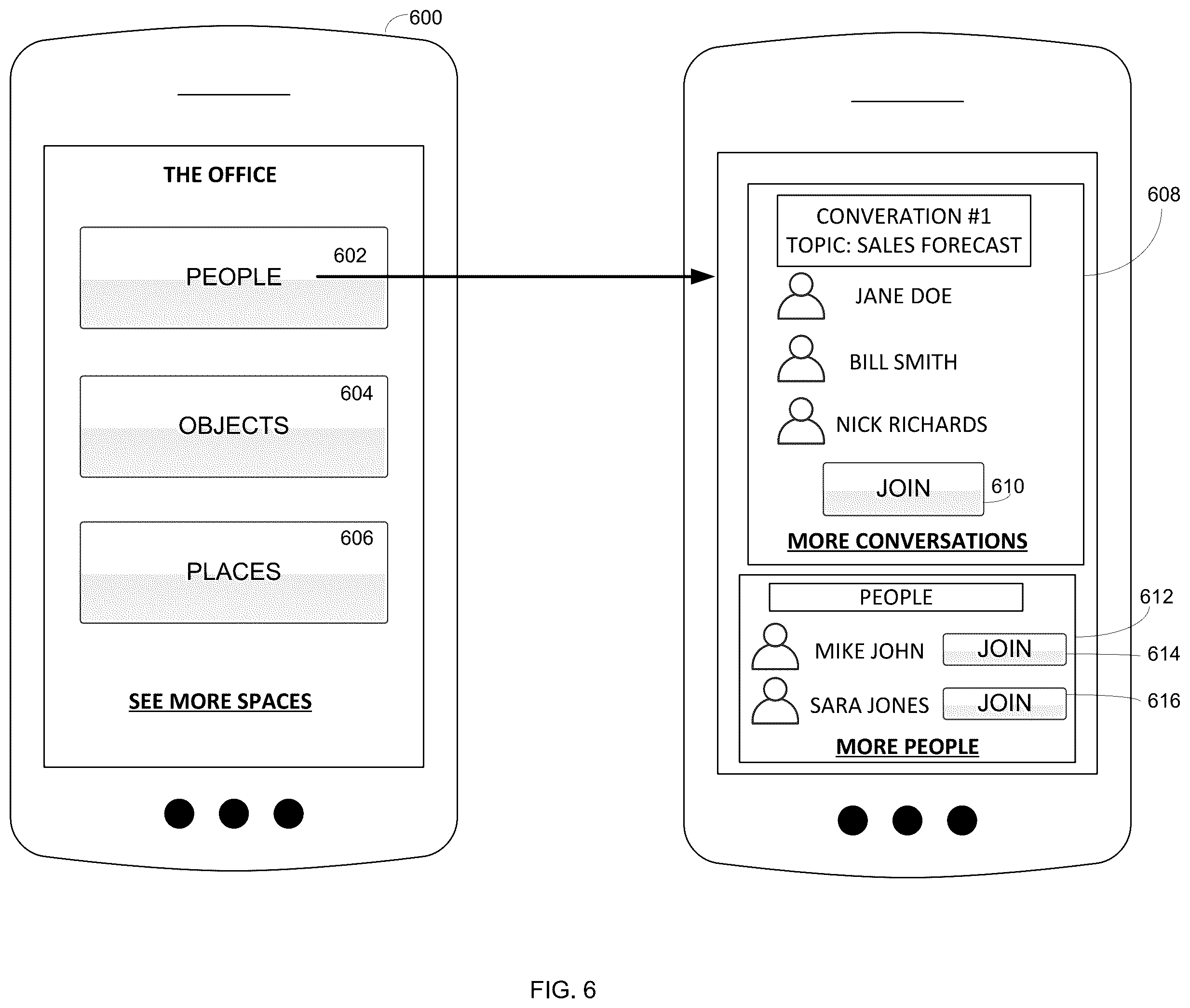 Patent US12422937 Figure 6 – Techniques for 3-D scene decomposition, interoperability and cross-device compatibility for mixed reality experiences