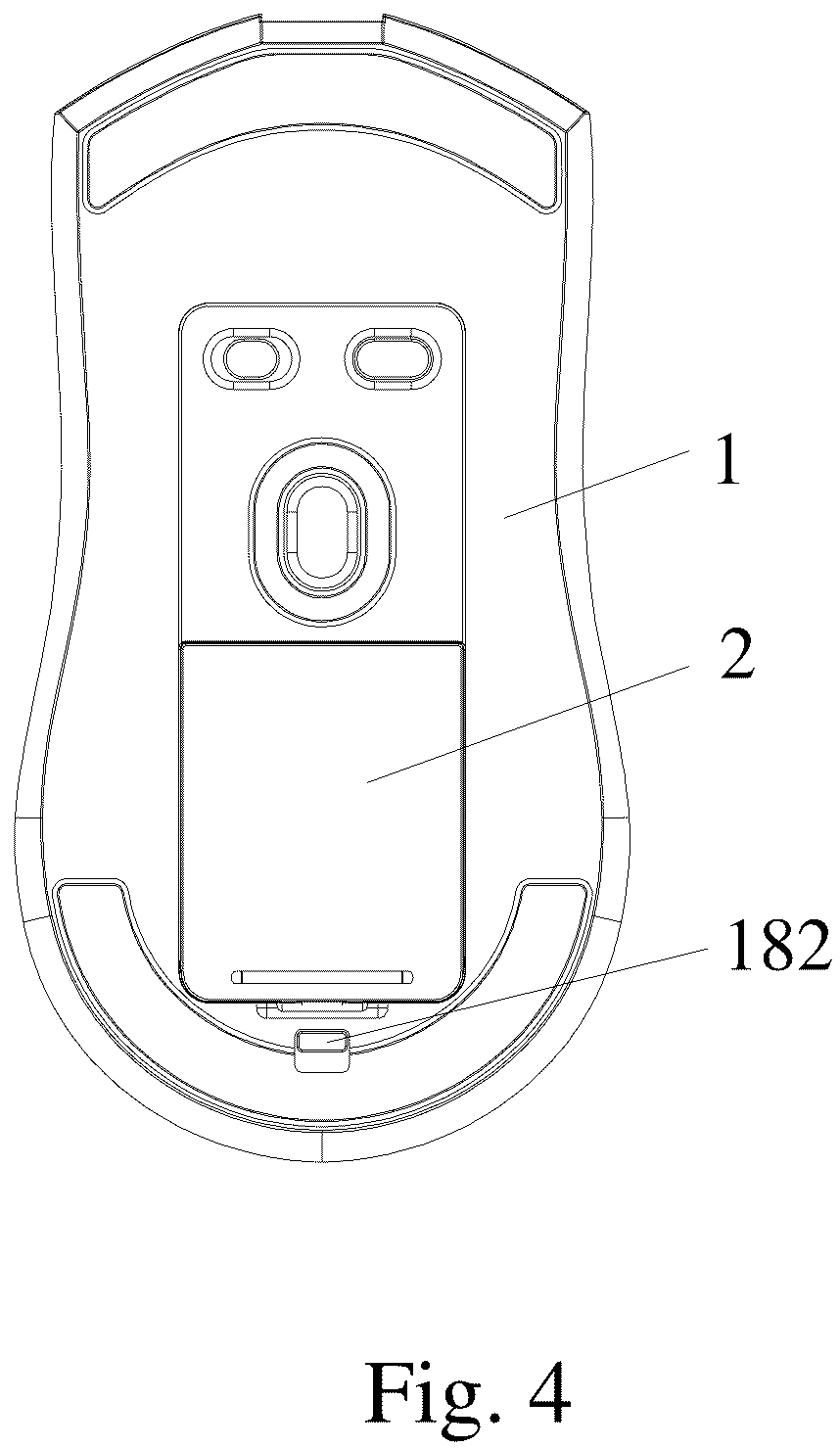 Patent US12422939 Figure 3 – Power supply detachable mouse
