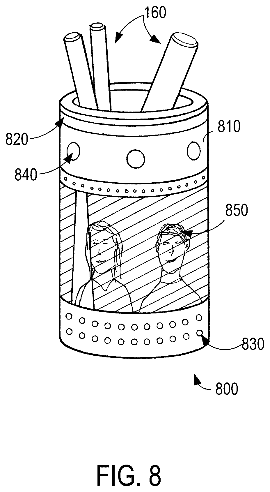 Patent US12422940 Figure 8 – Base station for use with digital pens