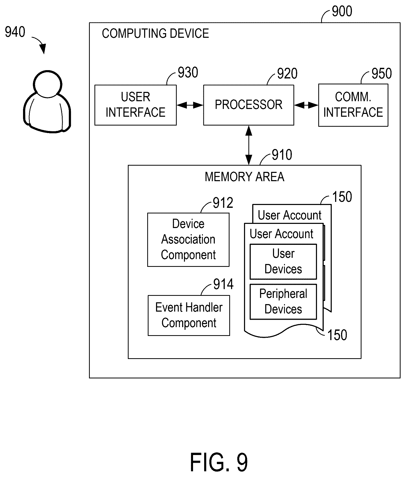 Patent US12422940 Figure 9 – Base station for use with digital pens