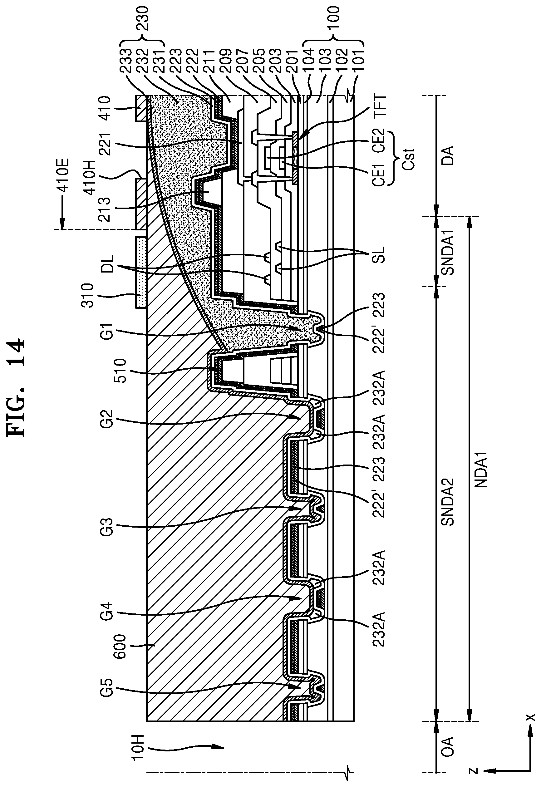 Patent US12422942 Figure 13 – Display device