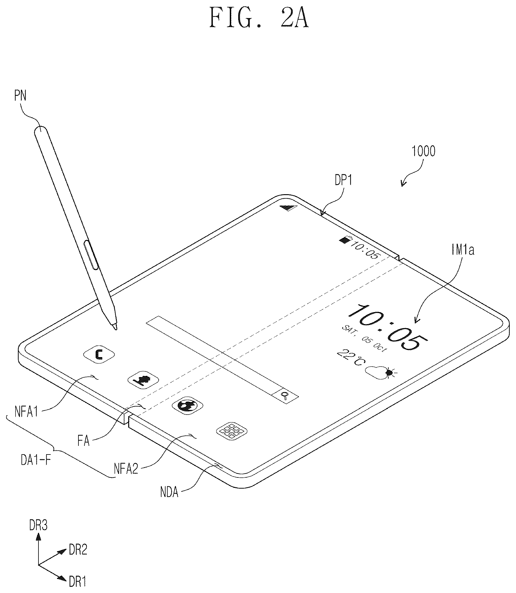 Patent US12422944 Figure 2 – Electronic device and method for driving the same