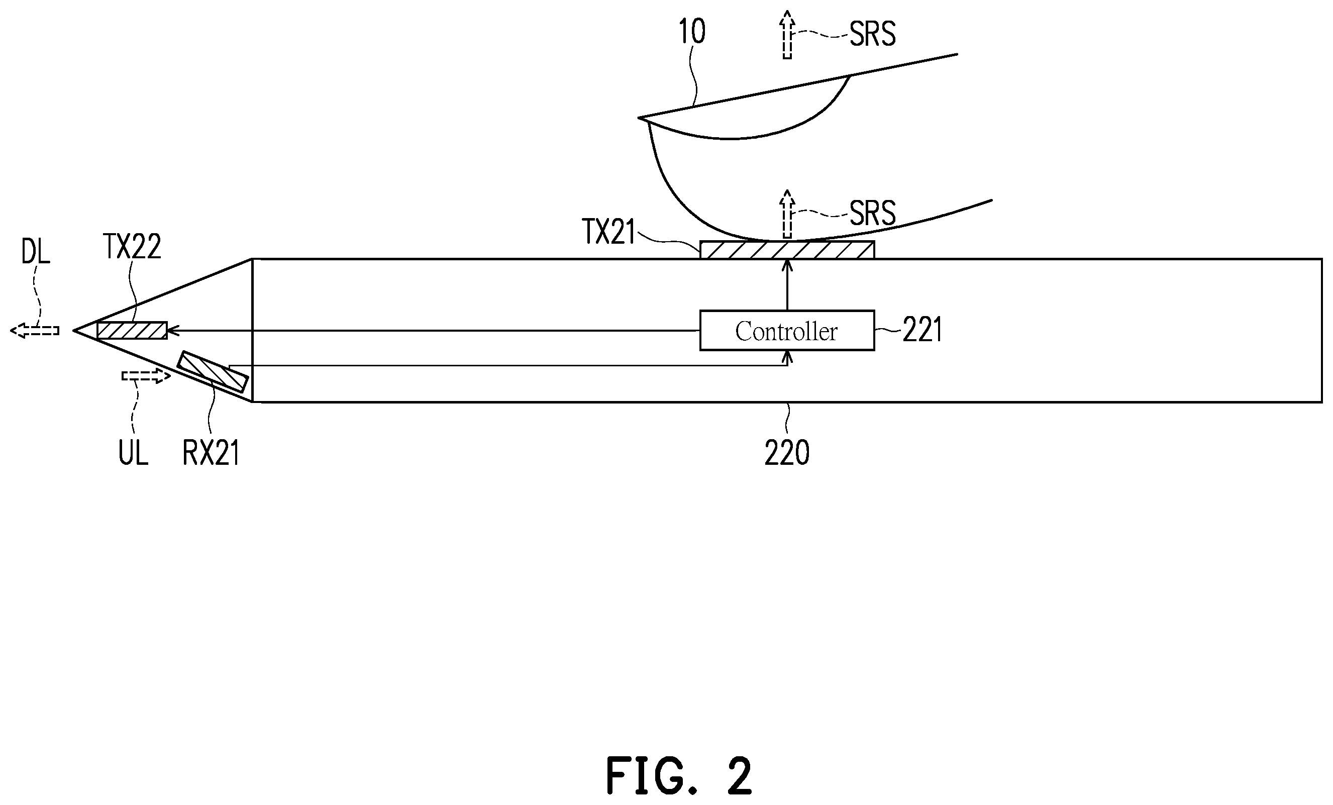 Patent US12422945 Figure 2 – Stylus, touch device, and touch processing circuit