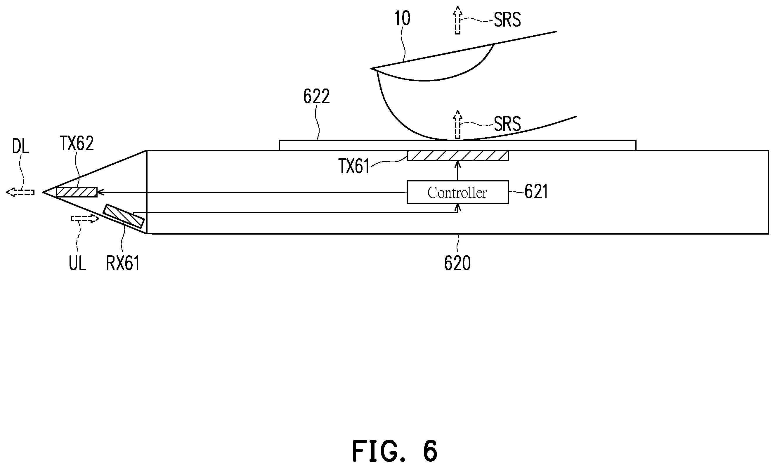 Patent US12422945 Figure 6 – Stylus, touch device, and touch processing circuit
