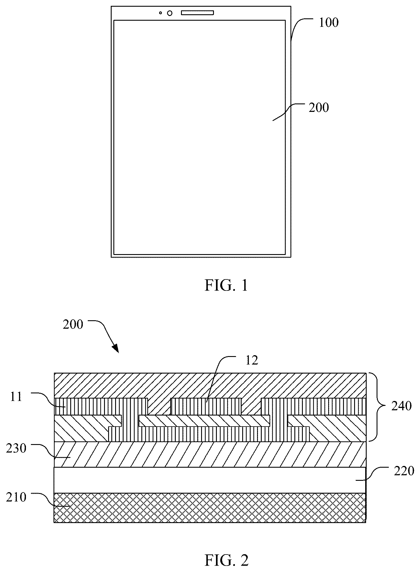 Patent US12422948 Figure 1 – Touch control substrate, touch display, and electronic device