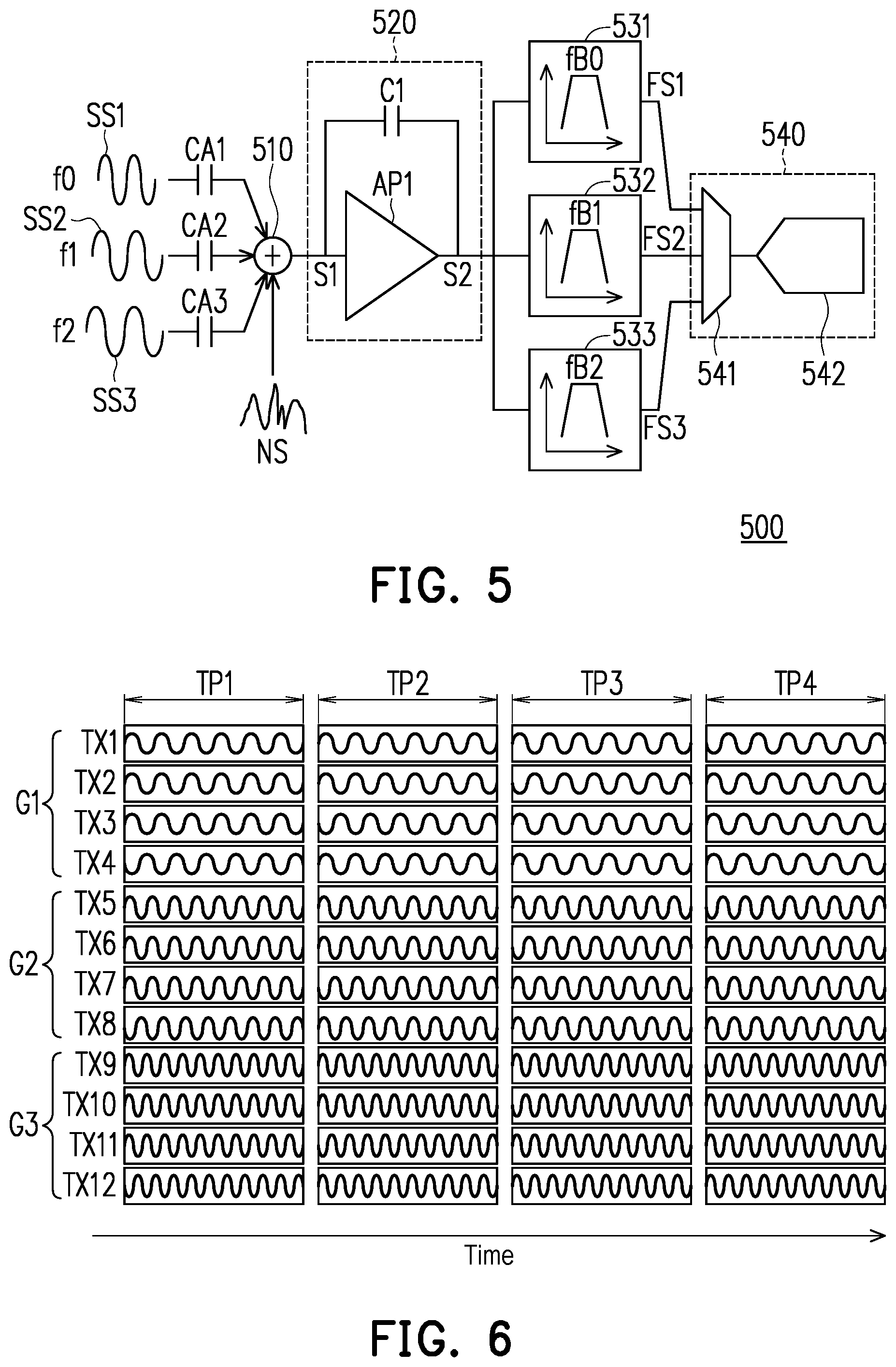 Patent US12422952 Figure 4 – Touch detection circuit