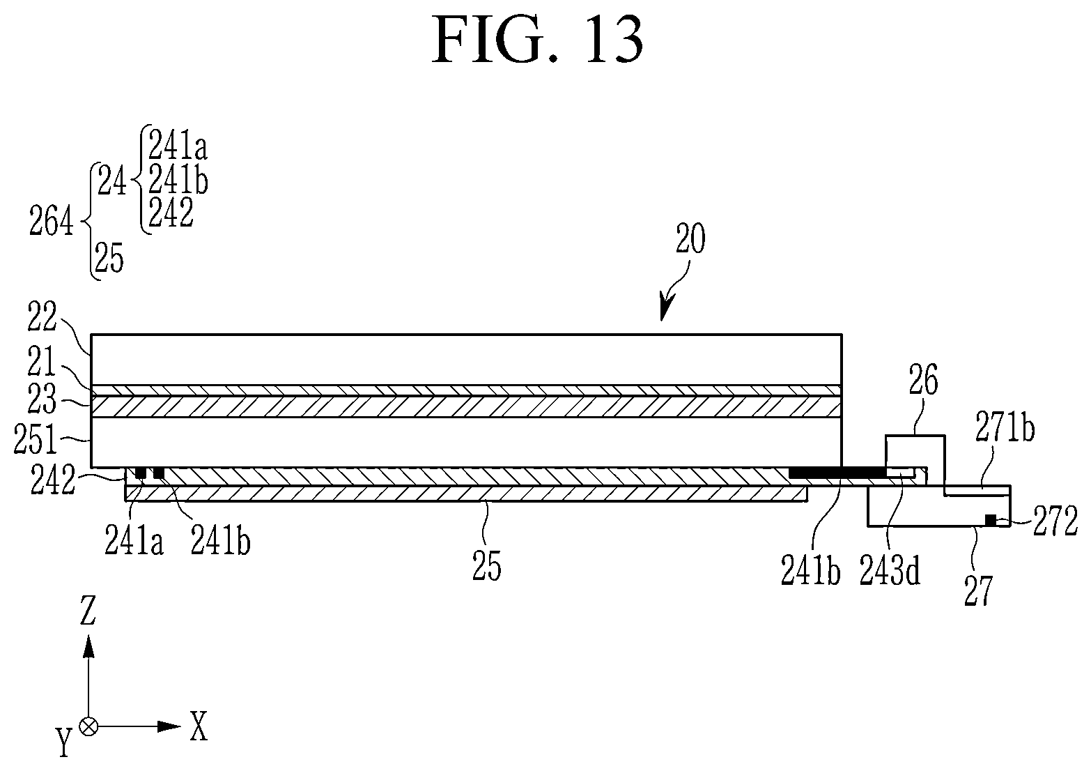 Patent US12422953 Figure 13 – Stylus pen, antenna module, touch sensor, and electronic device