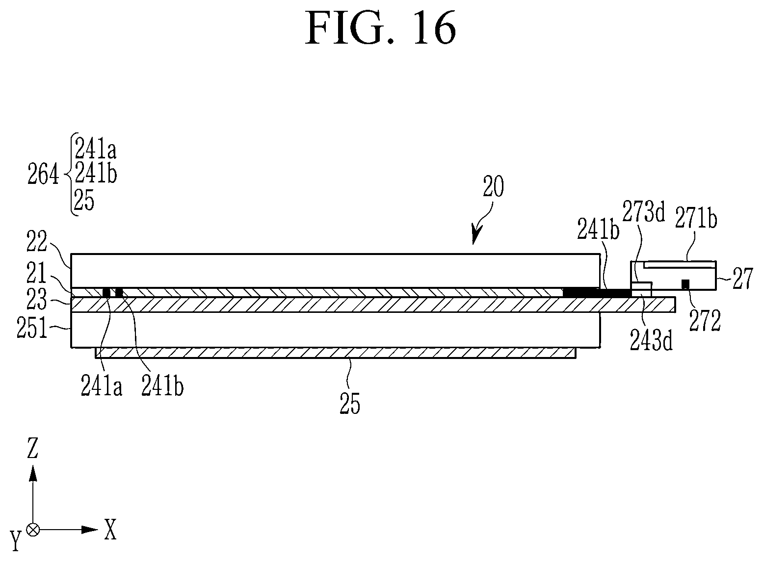 Patent US12422953 Figure 16 – Stylus pen, antenna module, touch sensor, and electronic device