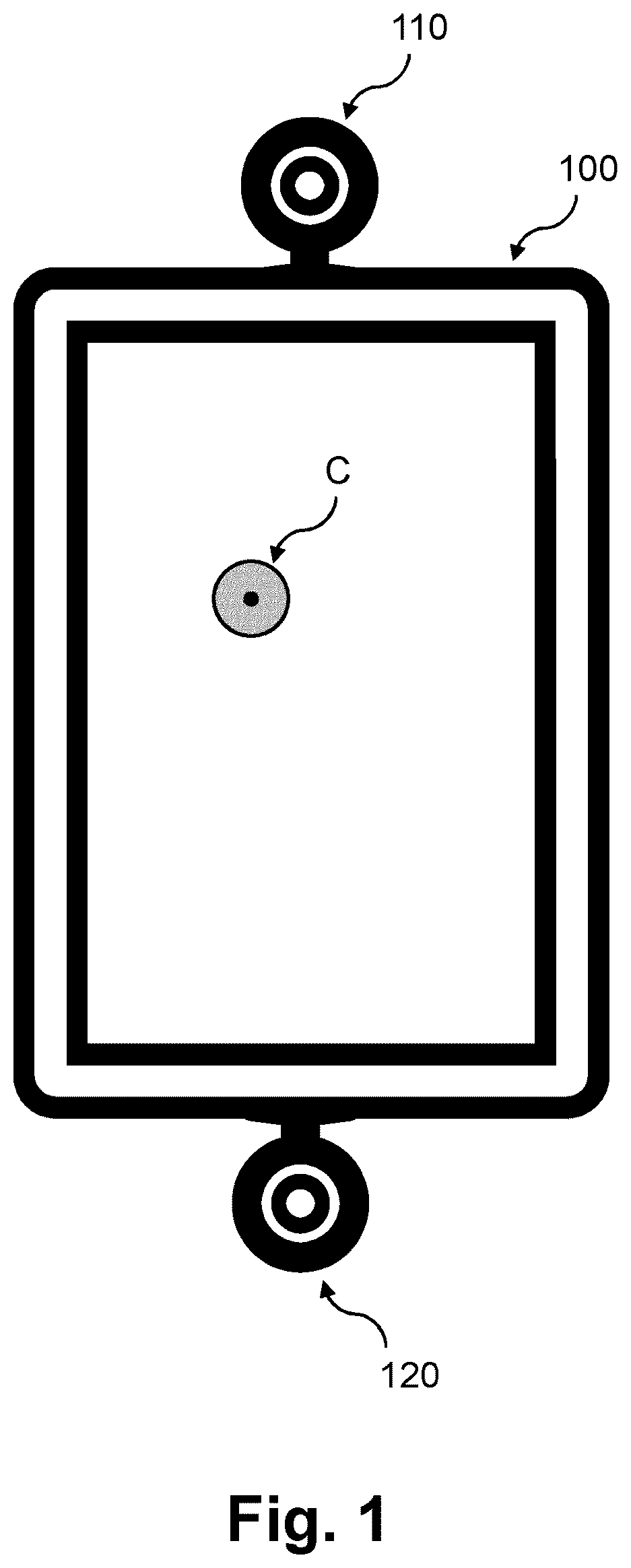 Patent US12422956 Figure 1 – Touchless user-interface control method including time-controlled fading