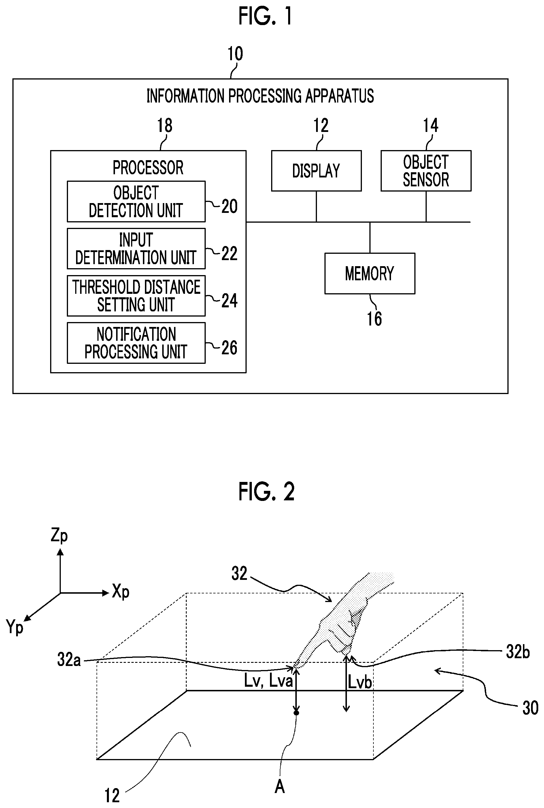 Patent US12422957 Figure 1 – Information processing apparatus, computer readable medium, and information processing method for determining position of non-contact operation on operation surface