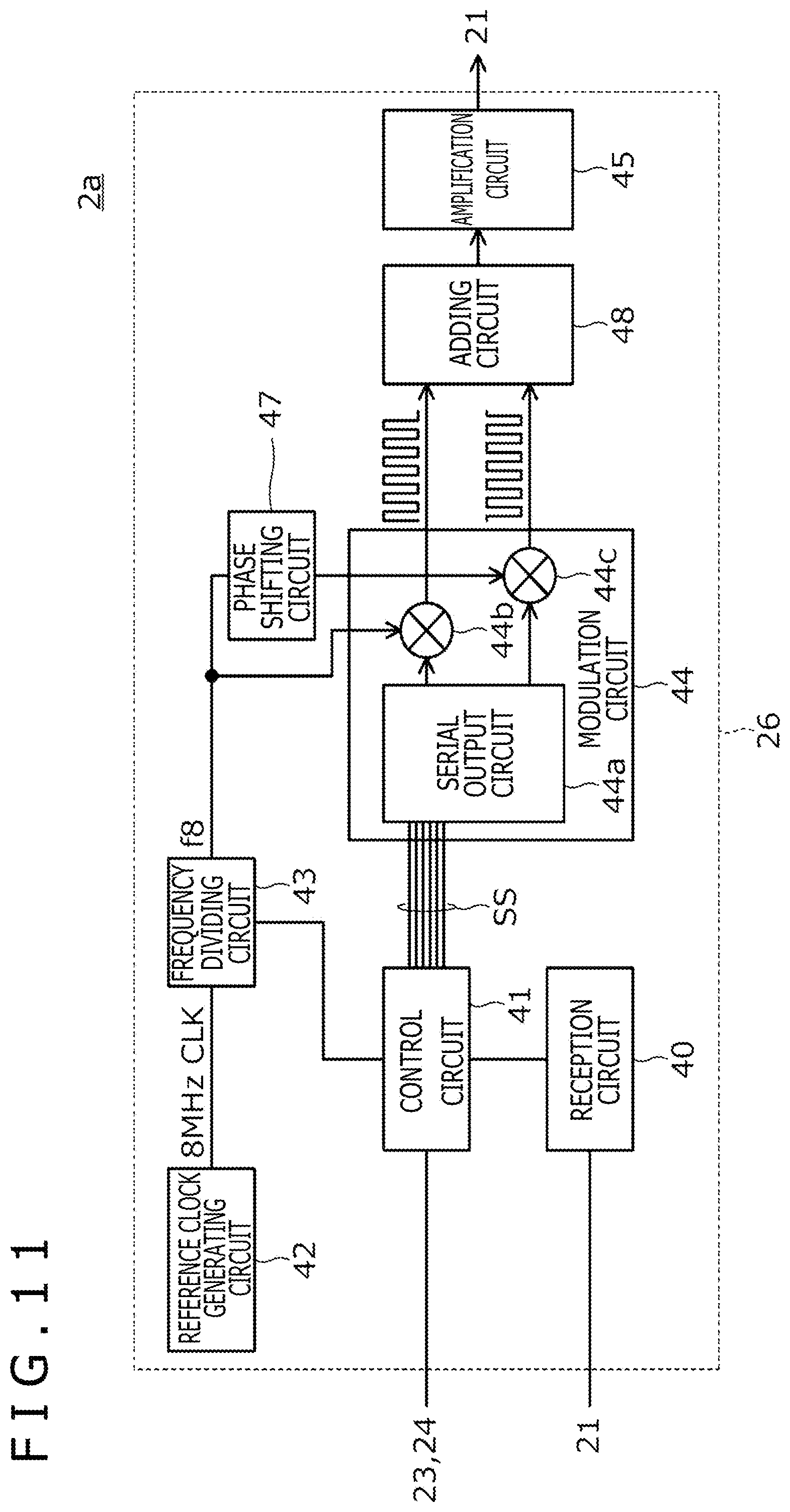 Patent US12422958 Figure 11 – Active pen and sensor integrated circuit