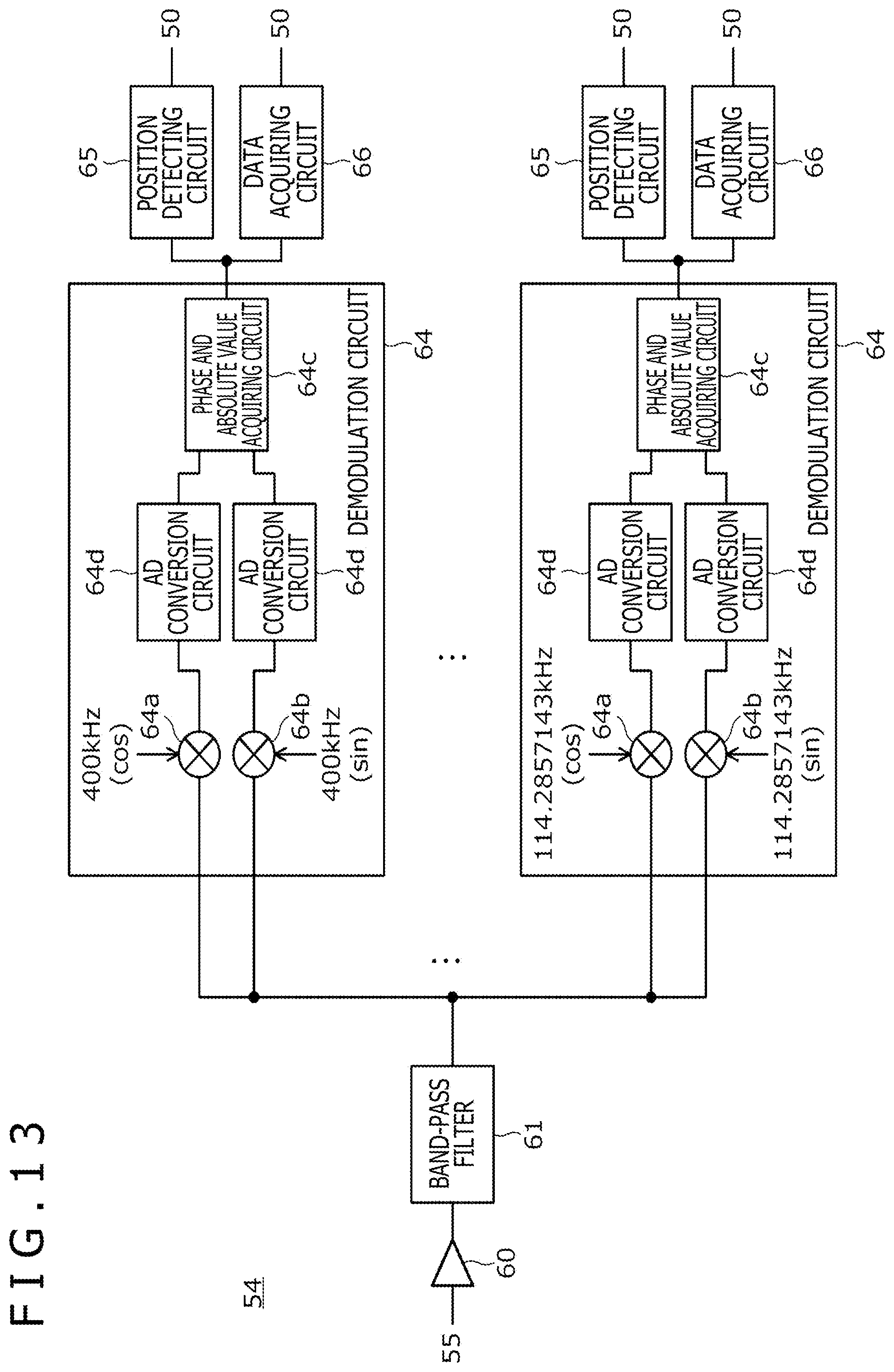 Patent US12422958 Figure 13 – Active pen and sensor integrated circuit