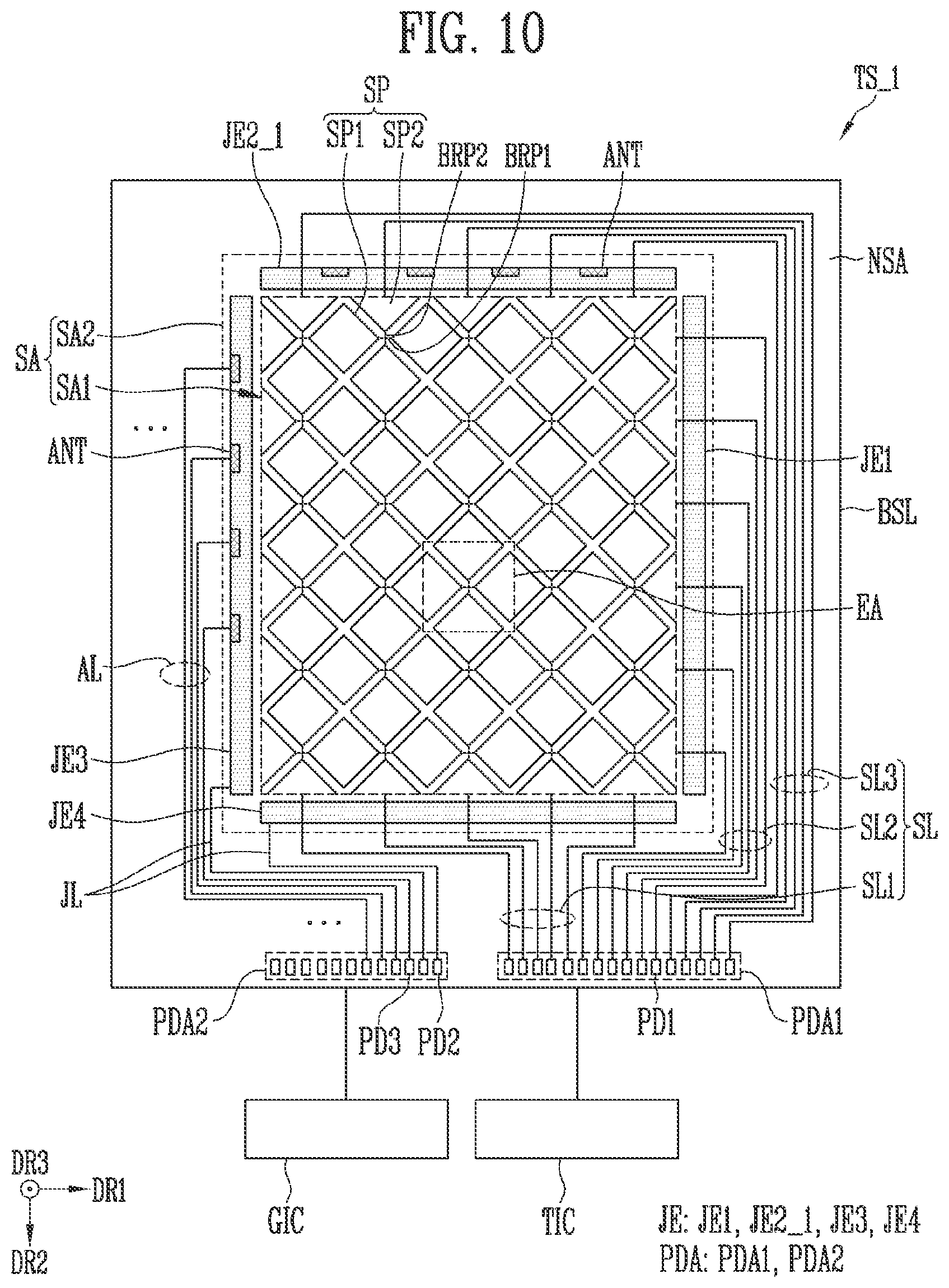 Patent US12422959 Figure 9 – Input sensing device, display device including the same, and electronic device including the display device
