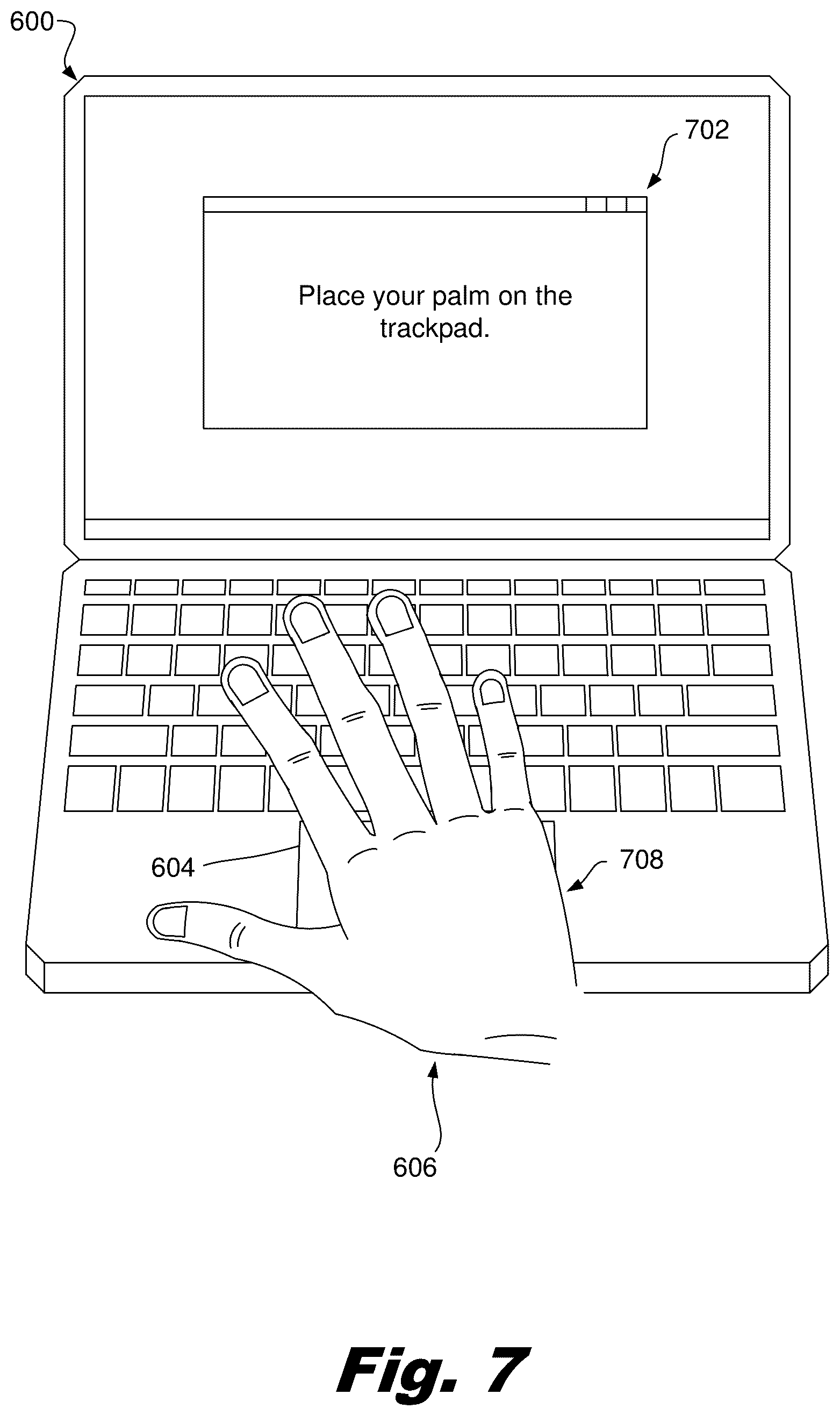 Patent US12422960 Figure 6 – Determining an unprompted input