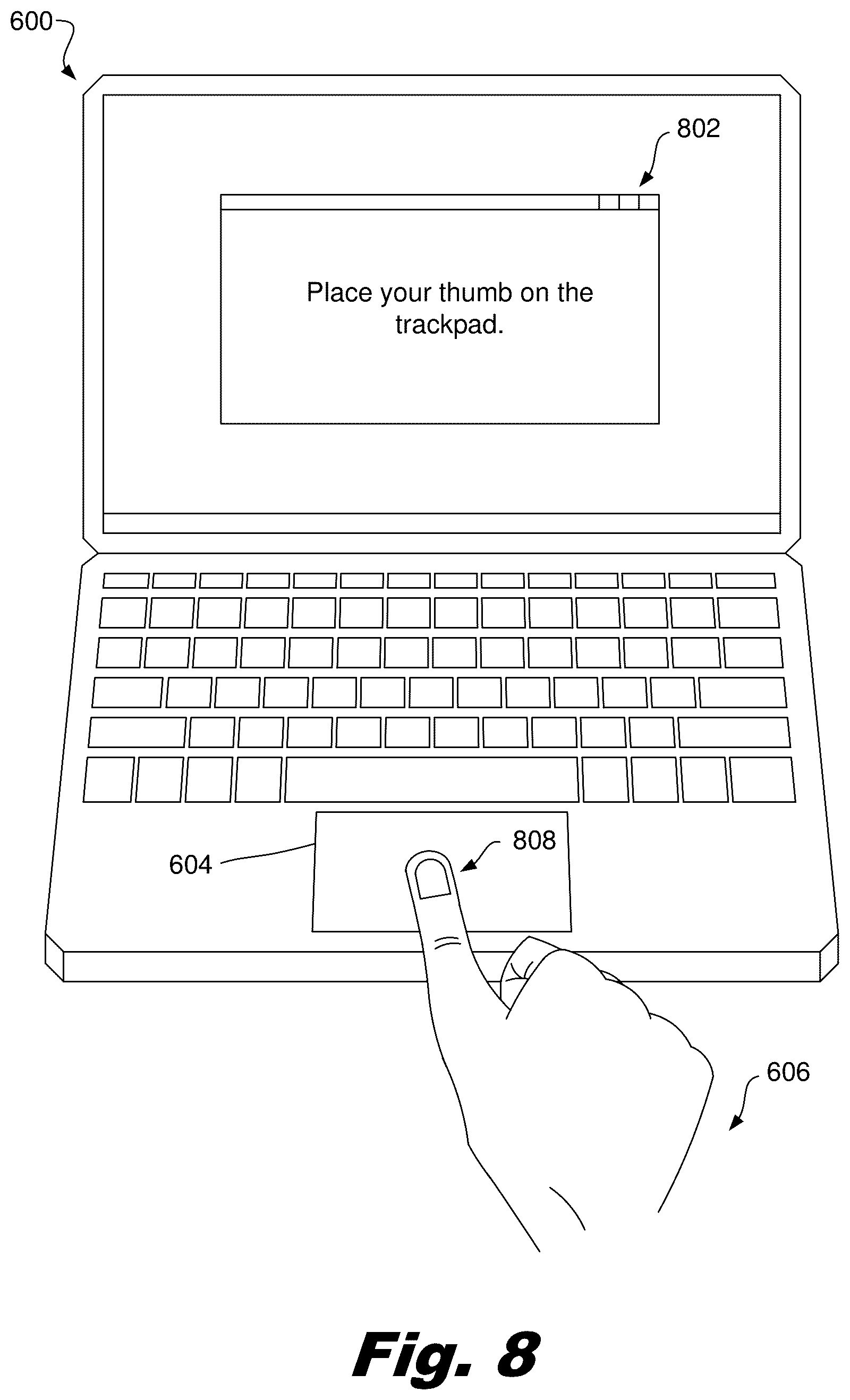Patent US12422960 Figure 7 – Determining an unprompted input