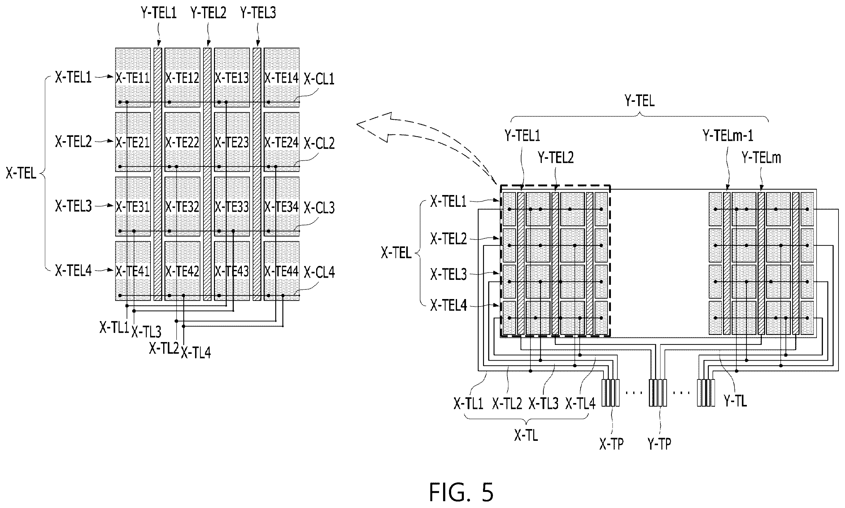 Patent US12422963 Figure 5 – Touch display device