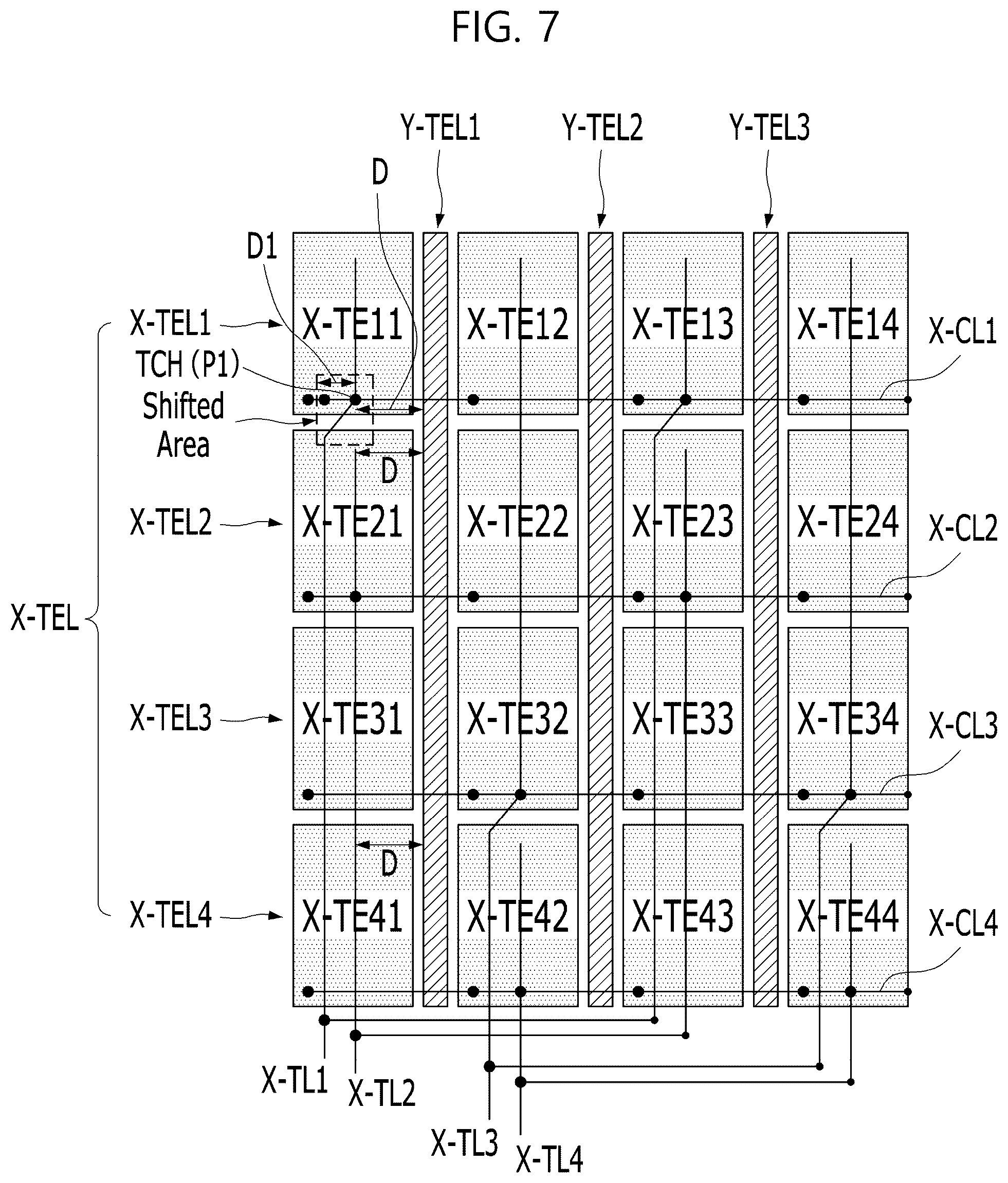 Patent US12422963 Figure 7 – Touch display device