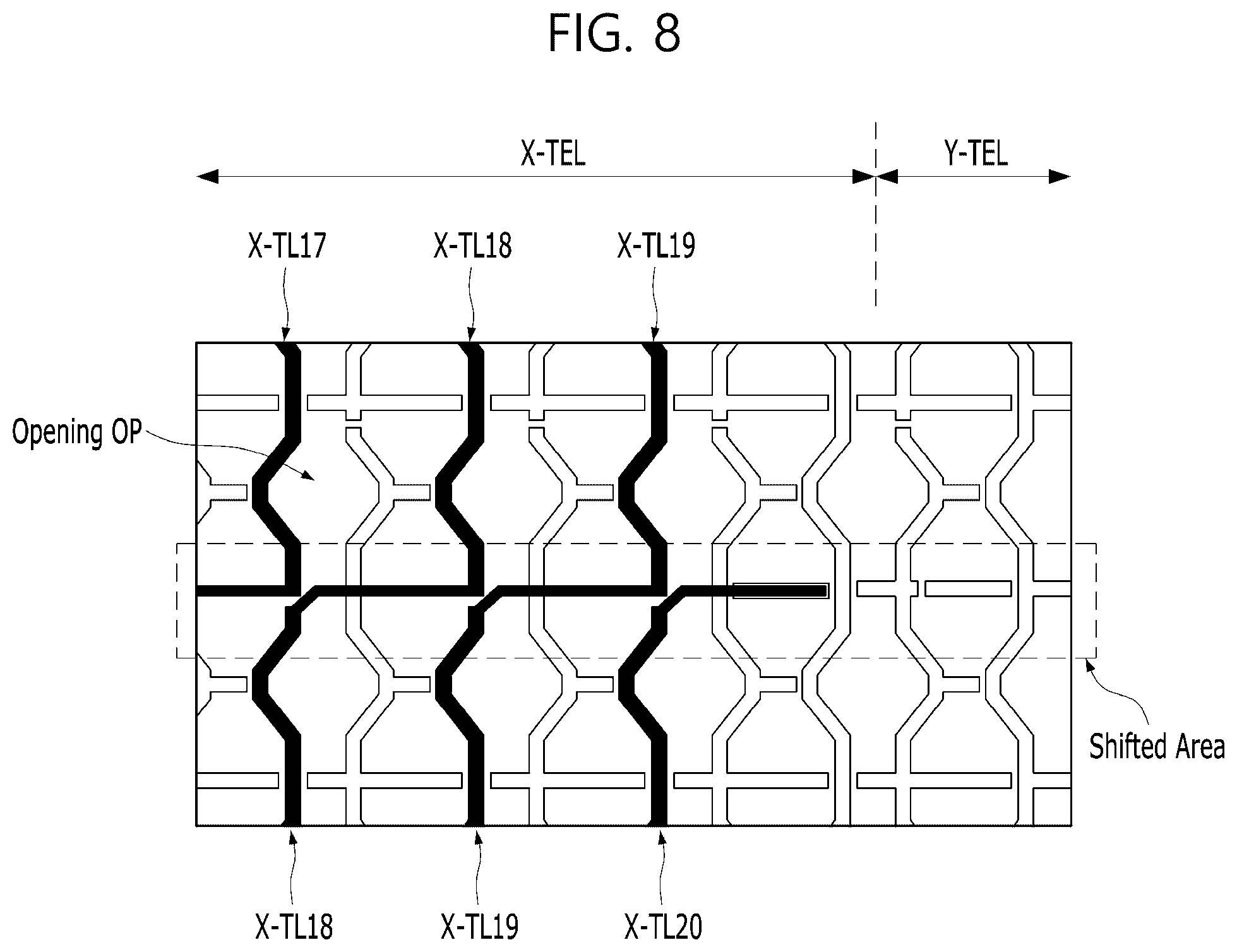 Patent US12422963 Figure 8 – Touch display device