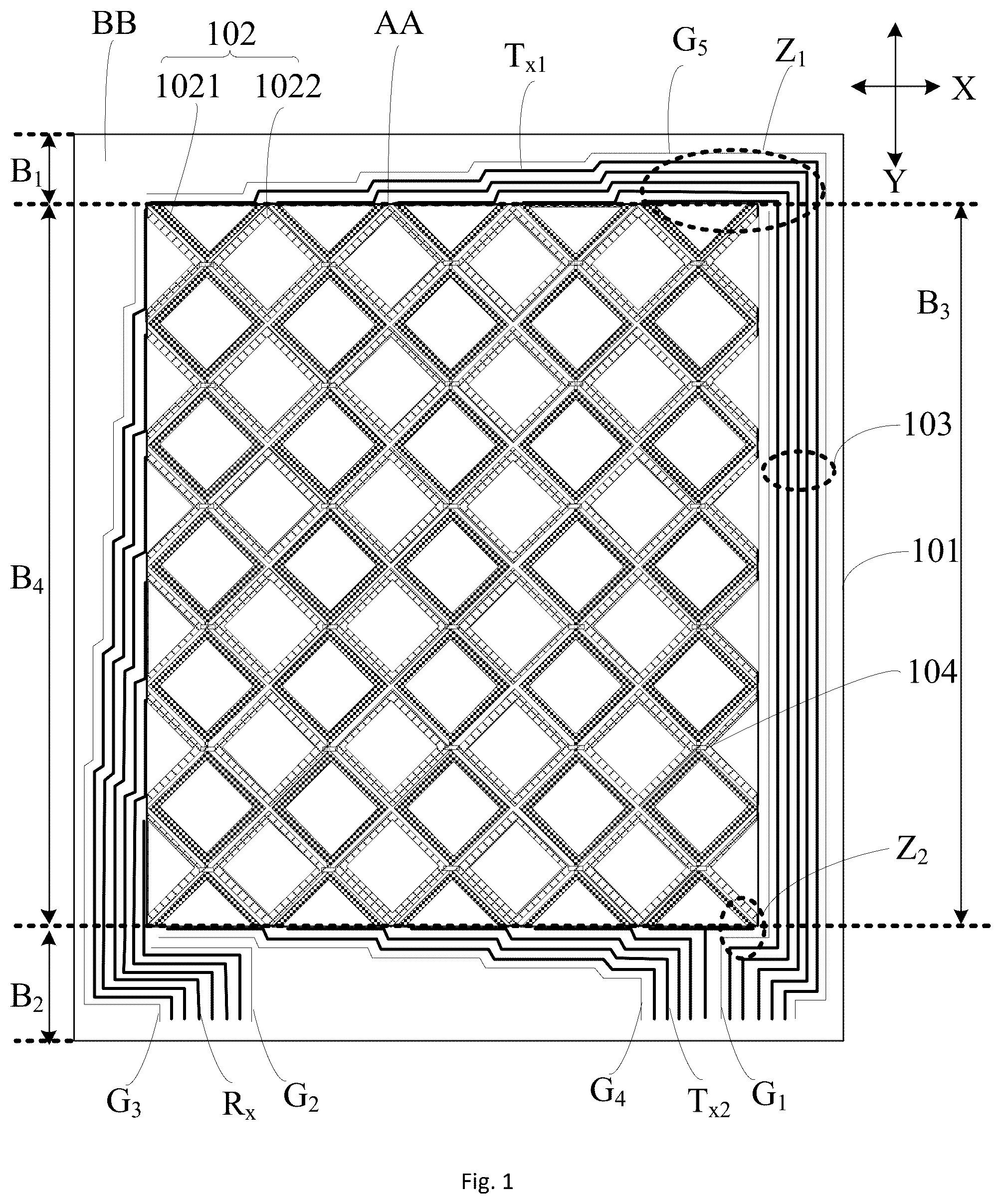 Patent US12422964 Figure 1 – Display substrate and display device