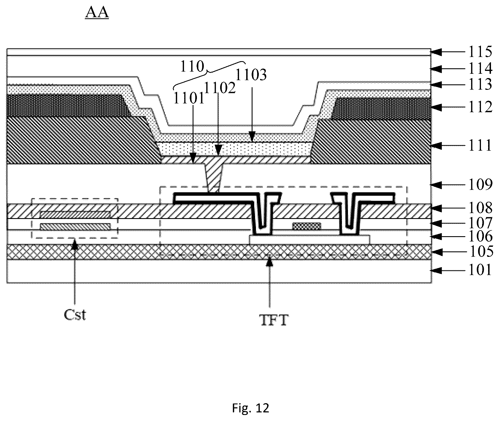 Patent US12422964 Figure 11 – Display substrate and display device