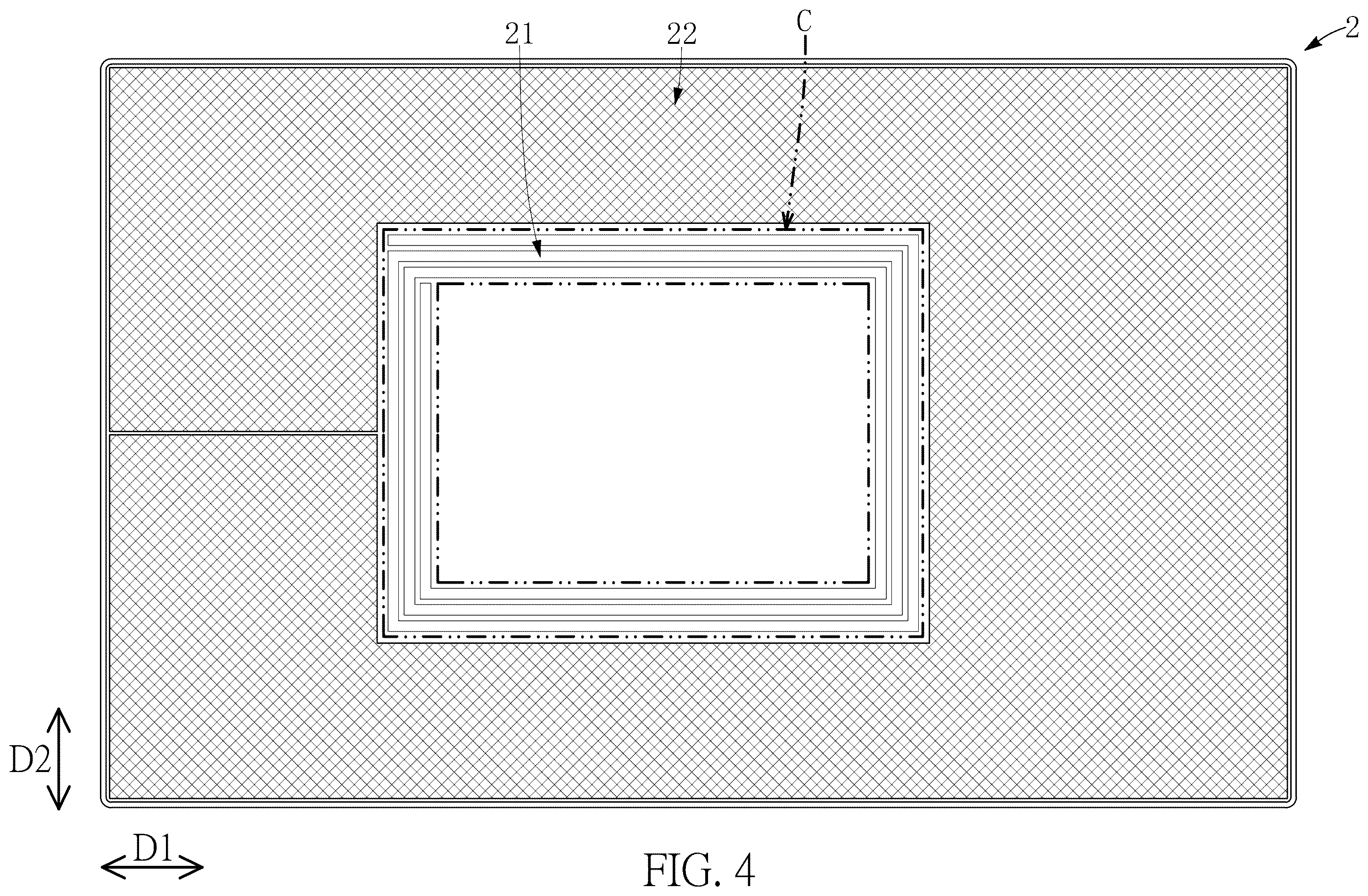 Patent US12422965 Figure 4 – Touch pad and sensing module thereof