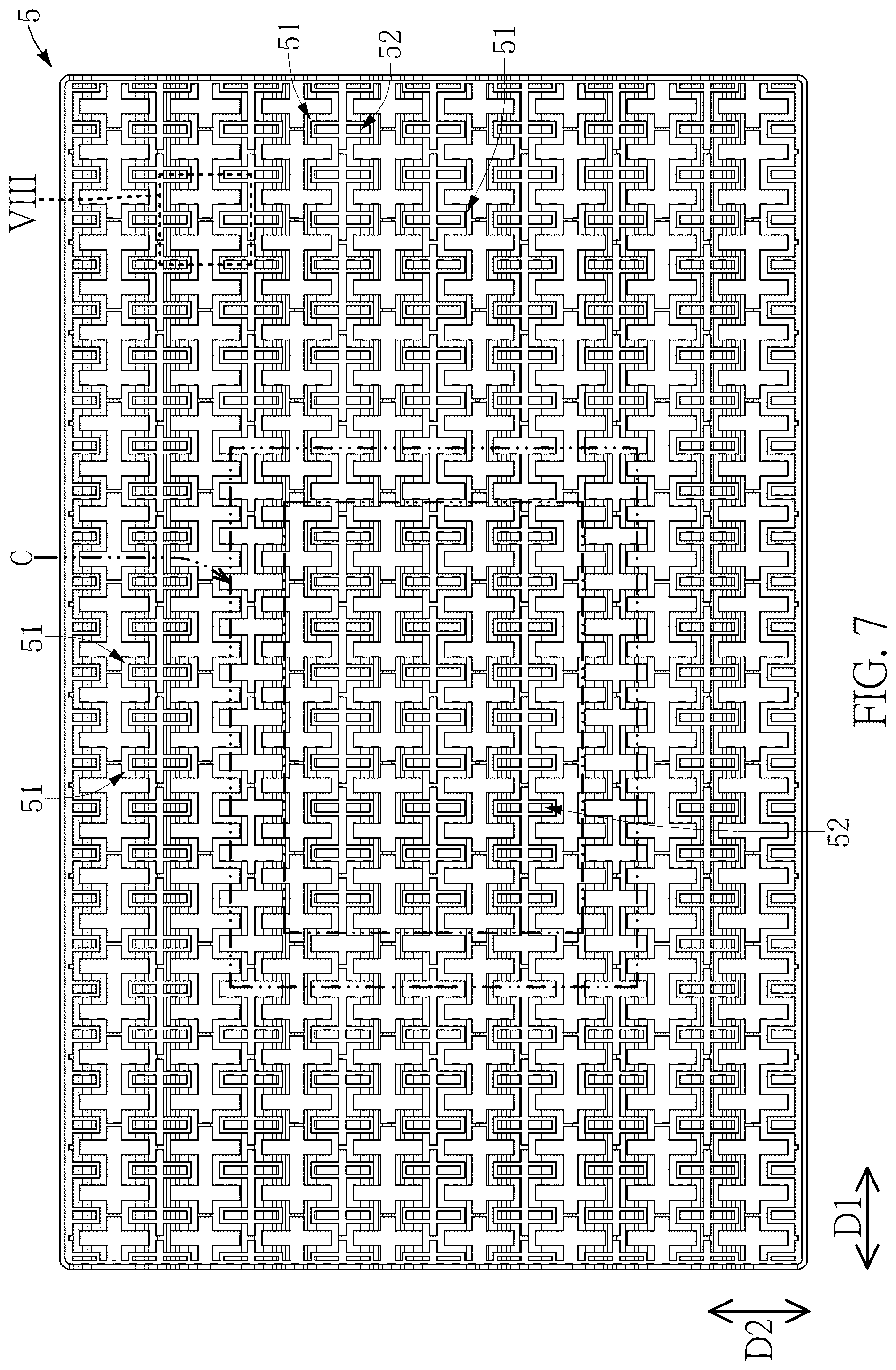 Patent US12422965 Figure 7 – Touch pad and sensing module thereof