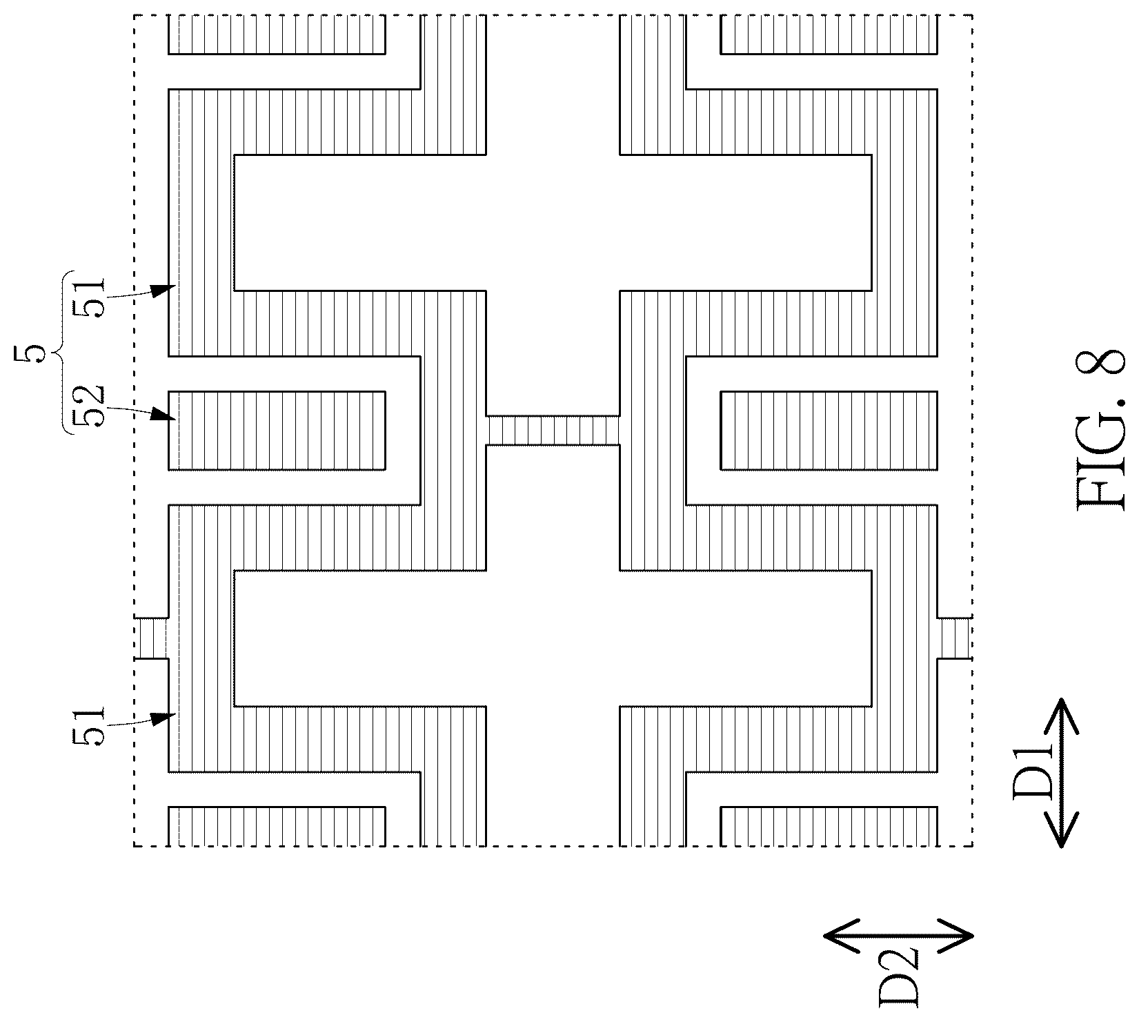 Patent US12422965 Figure 8 – Touch pad and sensing module thereof