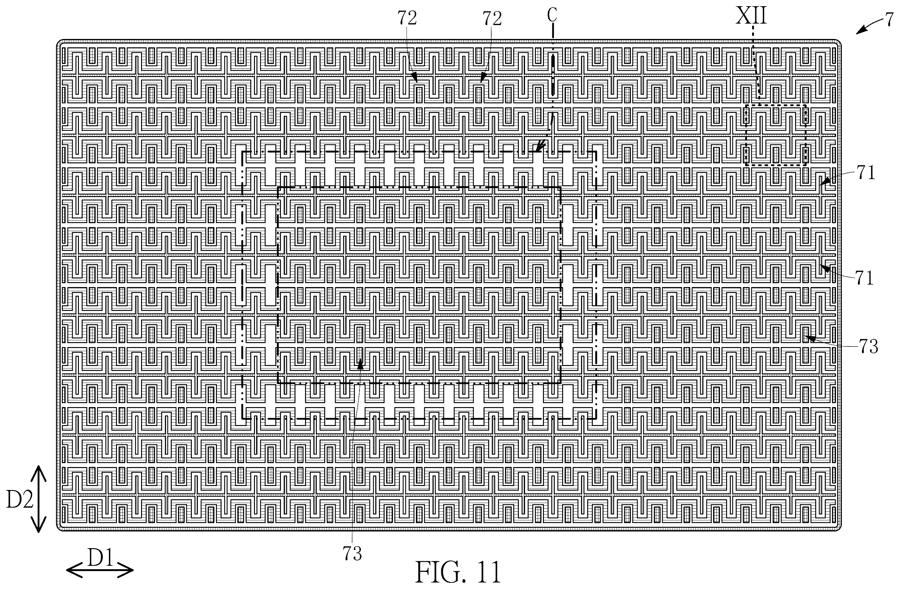 Patent US12422965 Figure 11 – Touch pad and sensing module thereof
