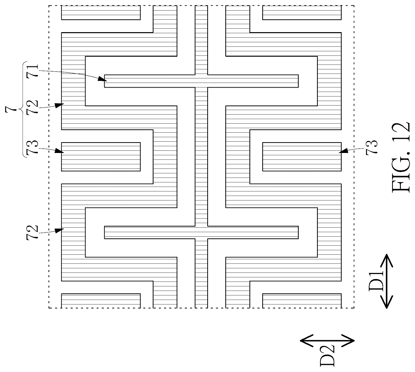 Patent US12422965 Figure 12 – Touch pad and sensing module thereof