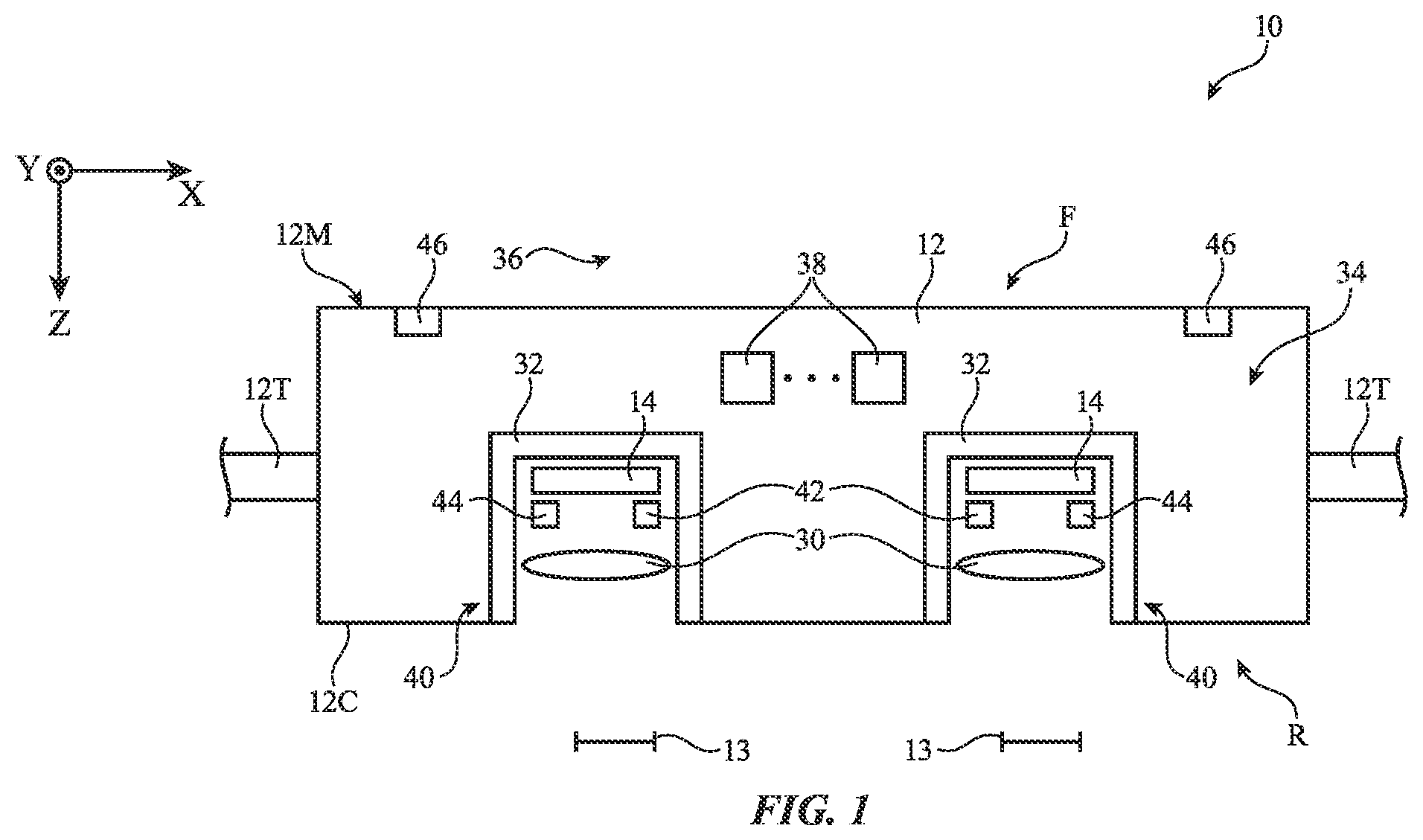 Patent US12422969 Figure 1 – Head-mounted electronic device with magnification tool