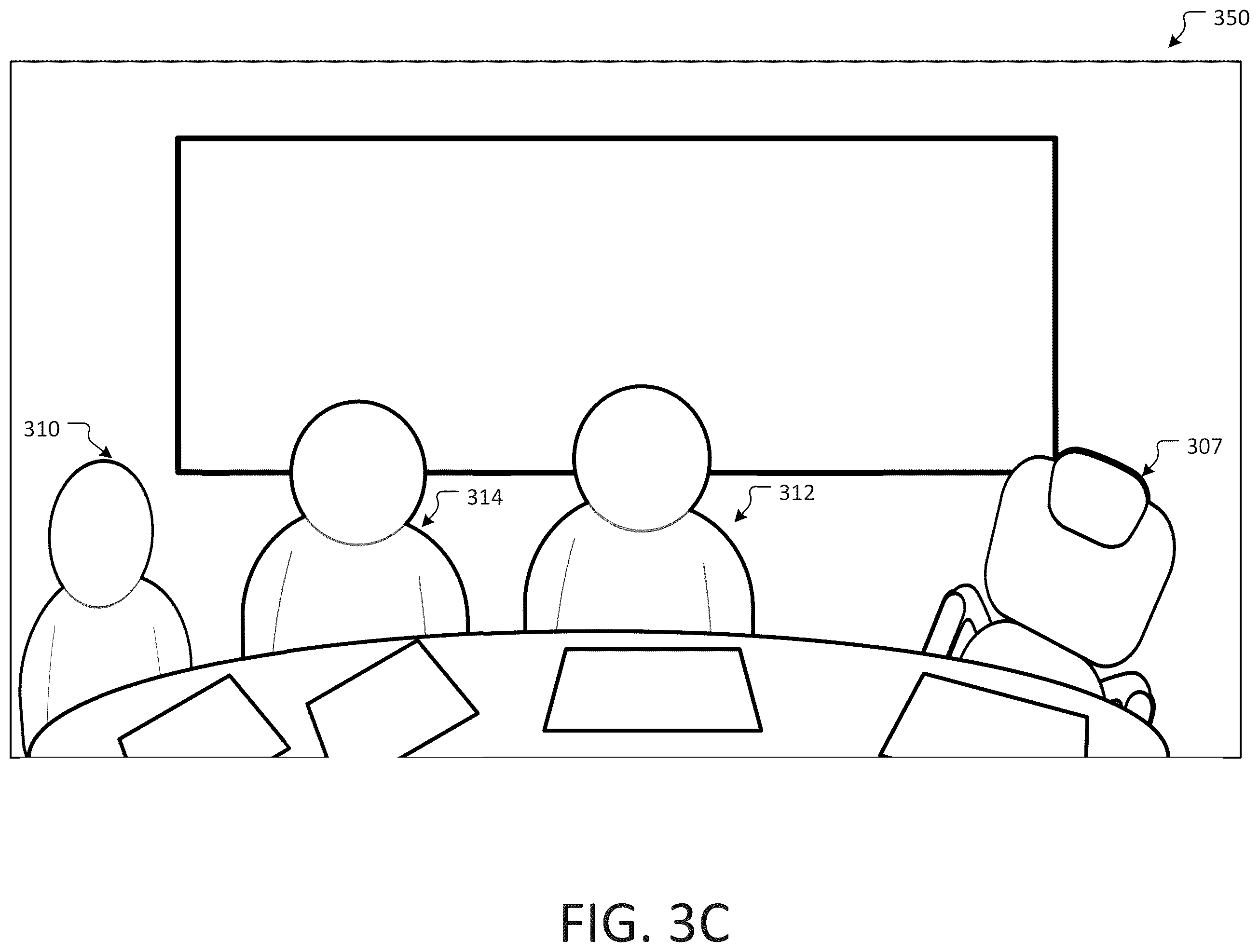 Patent US12422973 Figure 5 – Established perspective user interface and user experience for video meetings