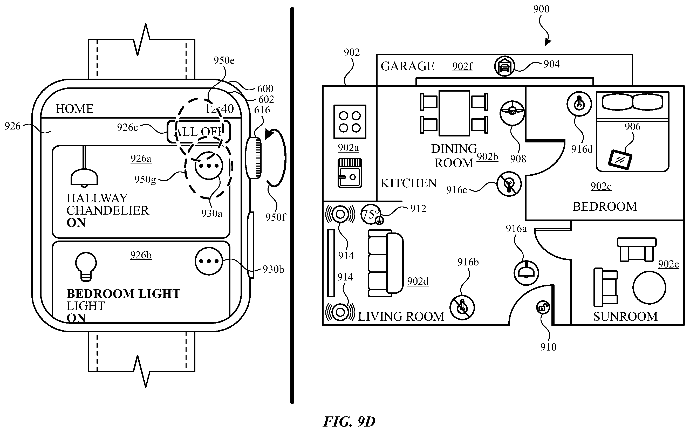 Patent US12422976 Figure 20 – User interfaces for managing accessories
