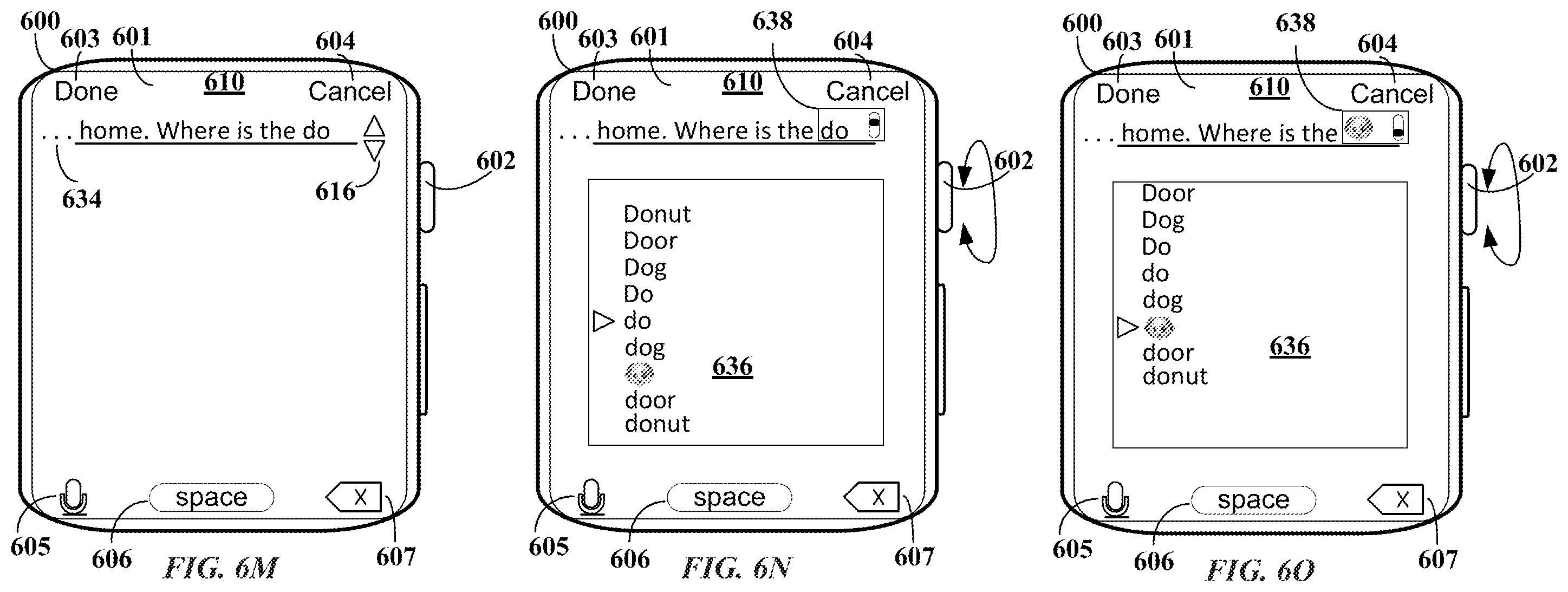 Patent US12422979 Figure 13 – Handwriting keyboard for screens
